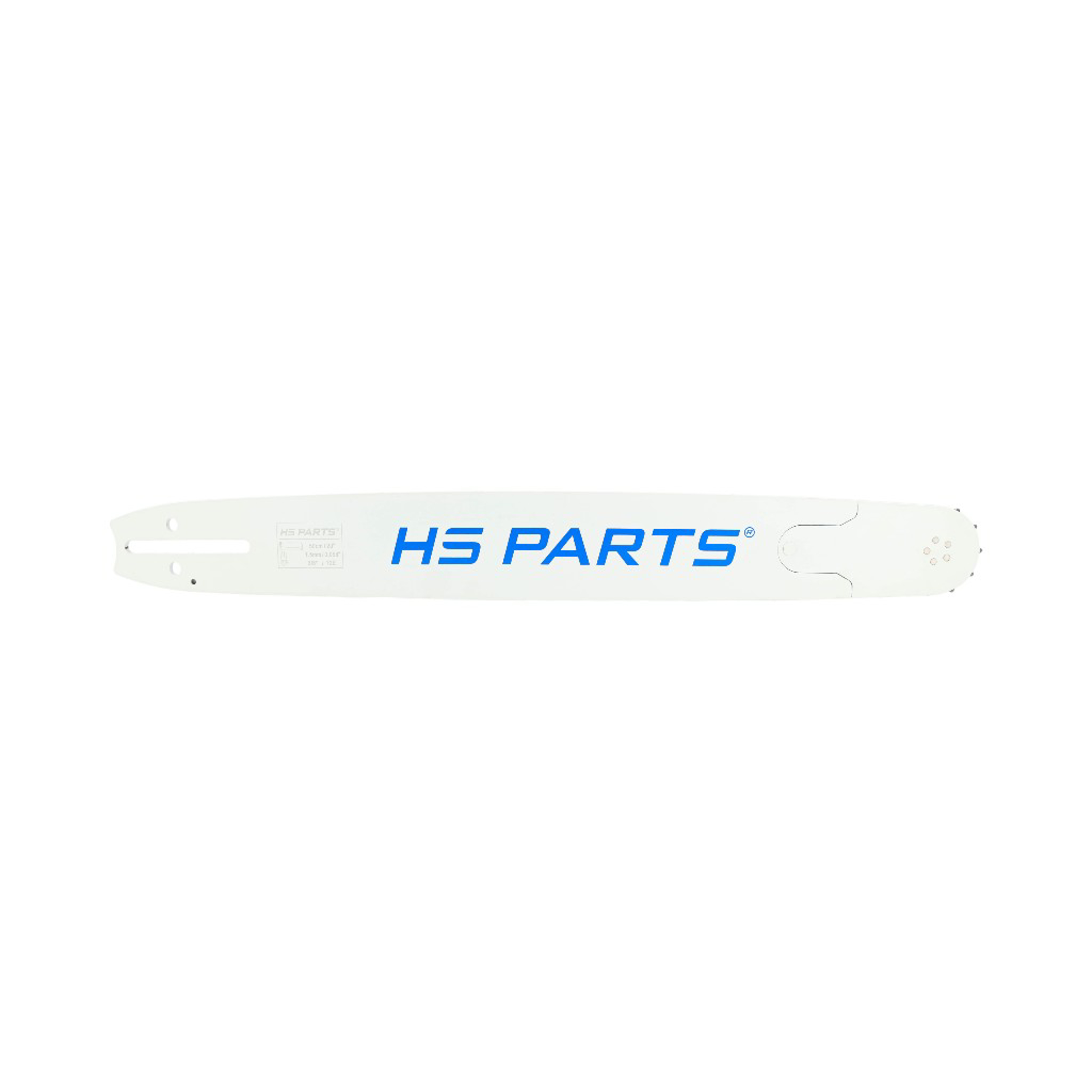 HS PARTS profesionální vodící lišta 20" (50 cm) 3/8" .058" (1,5 mm) + pilový řetěz 72 článků hranatý zub pro Husqvarna 61 66 266 268 272 365 372XP 380 585 Solo 665 681 Jonsered 2077 2171 Dolmar PS6400 Makita DCS6400