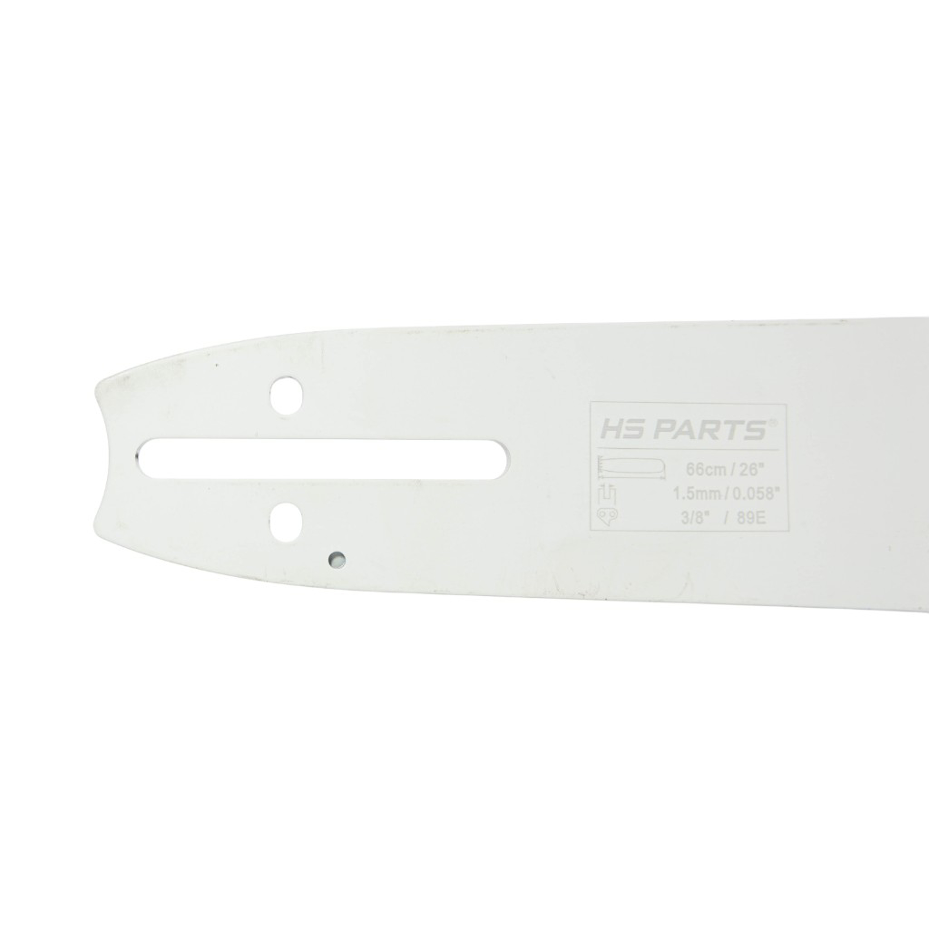 HS PARTS profesionální vodící lišta 26" (65 cm) 3/8" .058" (1,5 mm) + pilový řetěz 89 článků hranatý zub pro Husqvarna 61 66 266 268 272 365 372XP 380 585 Solo 665 681 Jonsered 2077 2171 Dolmar PS6400 Makita DCS6400