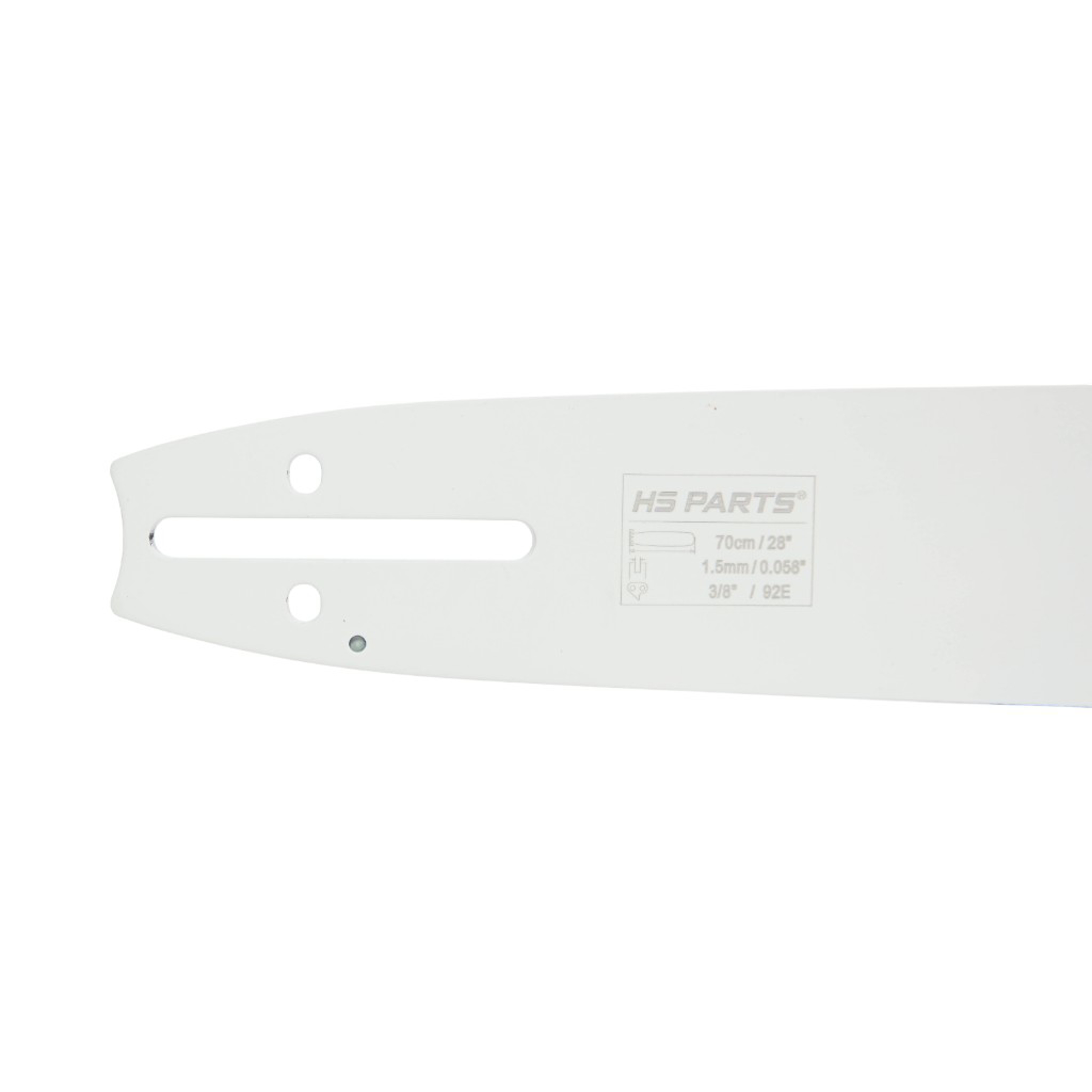 HS PARTS profesionální vodící lišta 28" (70 cm) 3/8" .058" (1,5 mm) + pilový řetěz 92 článků hranatý zub pro Husqvarna 61 66 266 268 272 365 372XP 380 585 Solo 665 681 Jonsered 2077 2171 Dolmar PS6400 Makita DCS6400