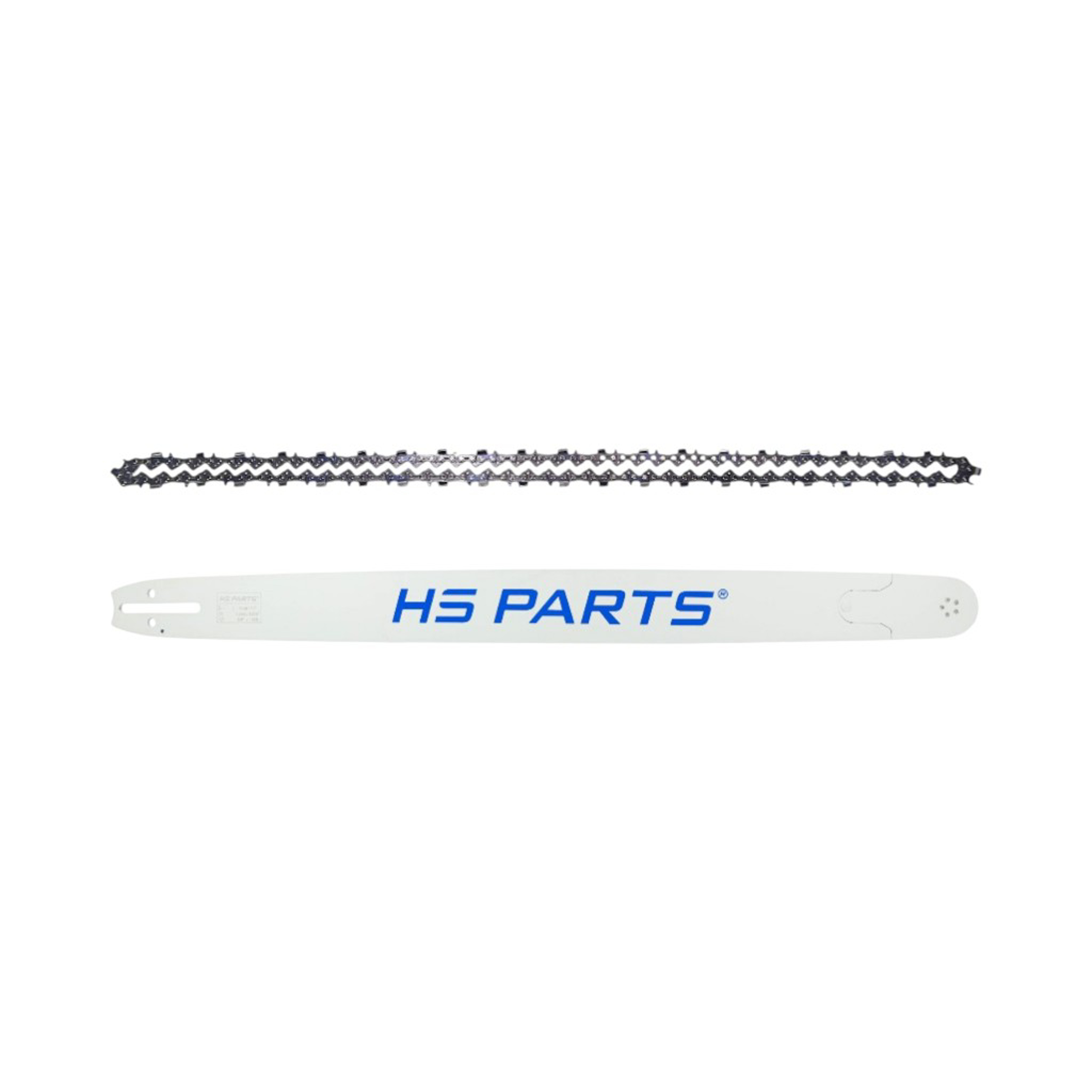 HS PARTS profesionální vodící lišta 30" (75 cm) 3/8" .058" (1,5 mm) + pilový řetěz 102 článků hranatý zub pro Husqvarna 61 66 266 268 272 365 372XP 380 585 Solo 665 681 Jonsered 2077 2171 Dolmar PS6400 Makita DCS6400