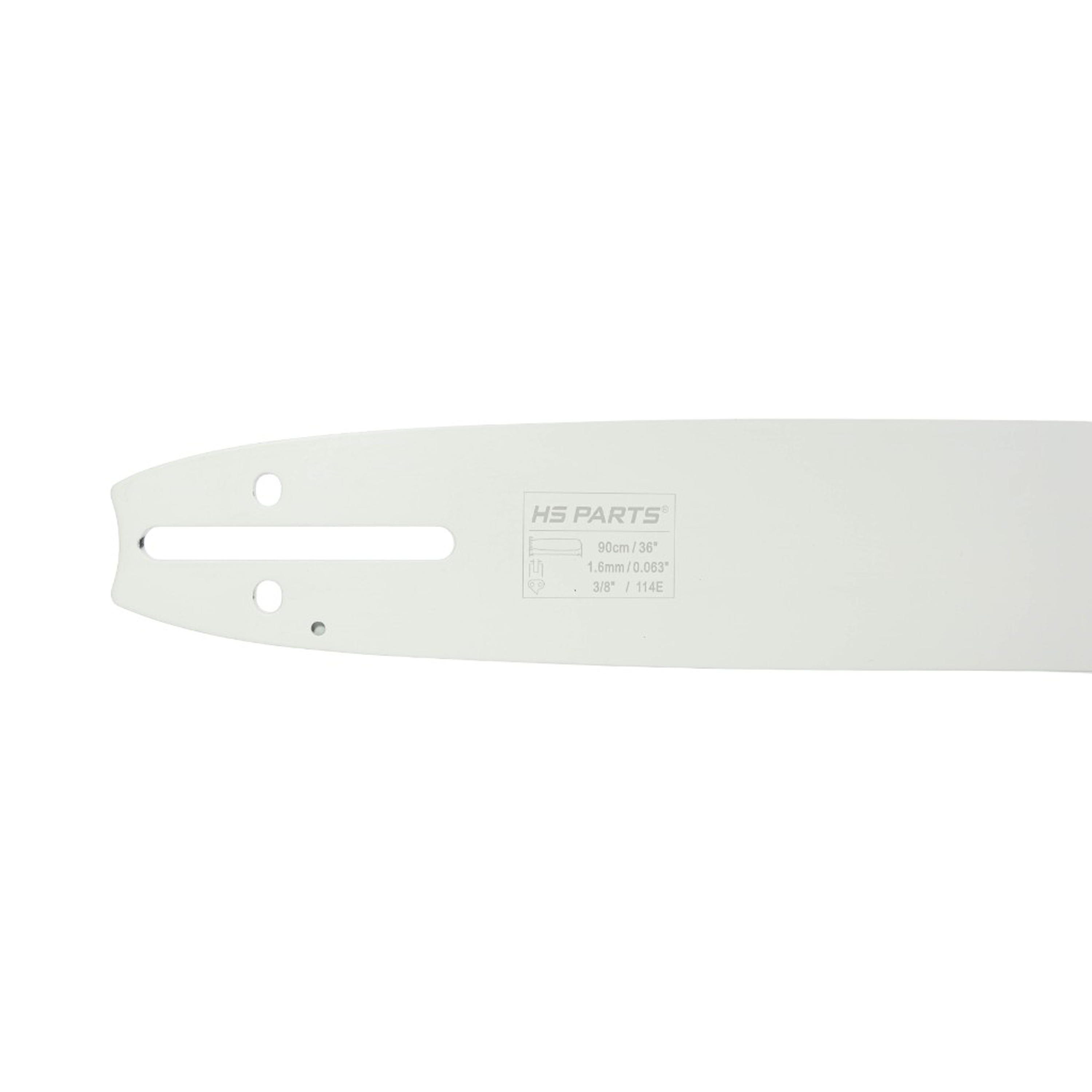 HS PARTS profesionální vodící lišta 36" (90 cm) 3/8" .063" (1,6 mm) + pilový řetěz 114 článků hranatý zub pro Husqvarna 61 66 266 268 272 365 372XP 380 585 Solo 665 681 Jonsered 2077 2171 Dolmar PS6400 Makita DCS6400