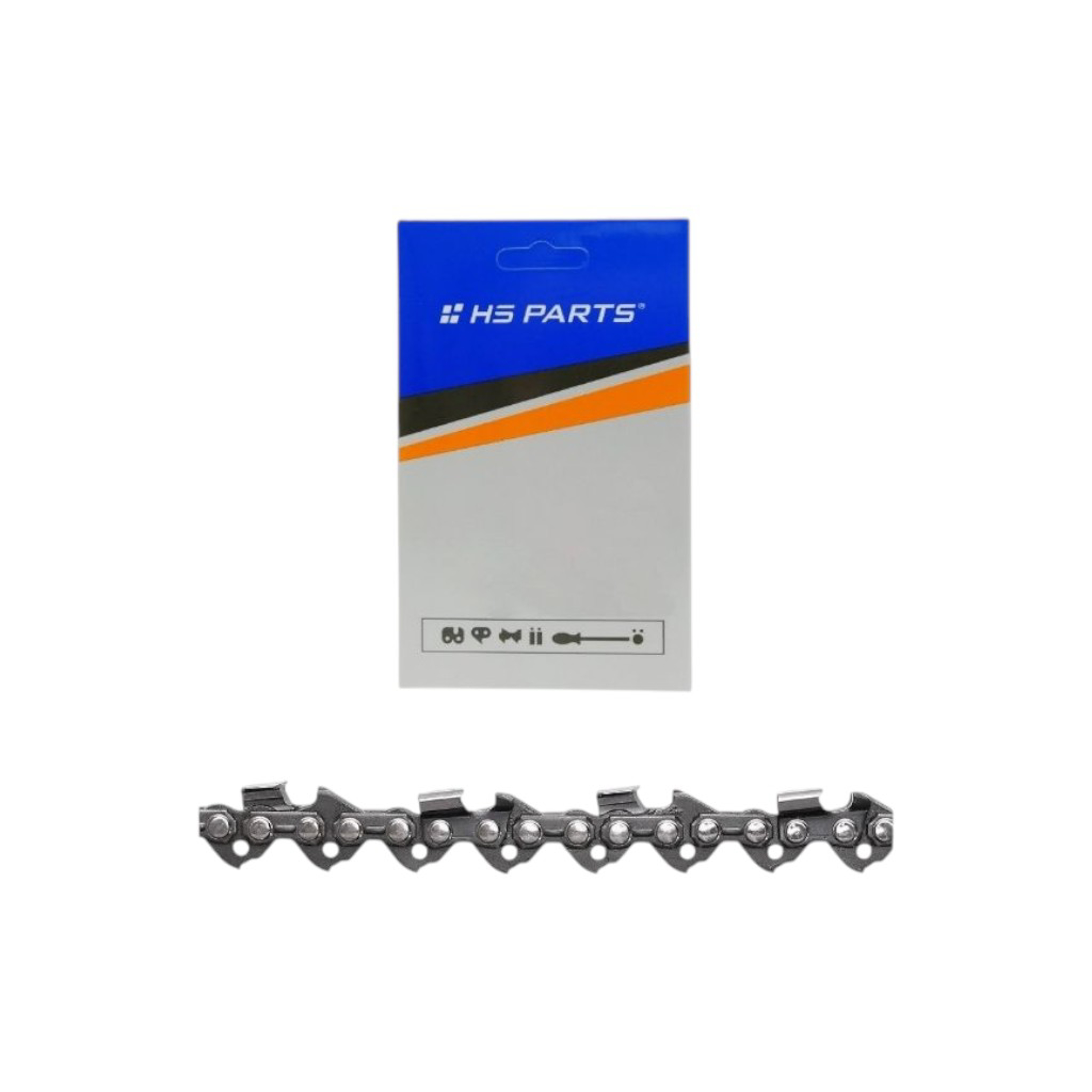 HS PARTS pilový řetěz .325" .050" (1,3 mm) 64 článků kulatý zub pro Husqvarna 40 55 154 262 345 353 359 435 445 460 Oleomac 940 947 950 952 962 Solo 639 644 645 665 Jonsered 2040 2045 2147 2156 CS2149 Dolmar 109 110 111 116