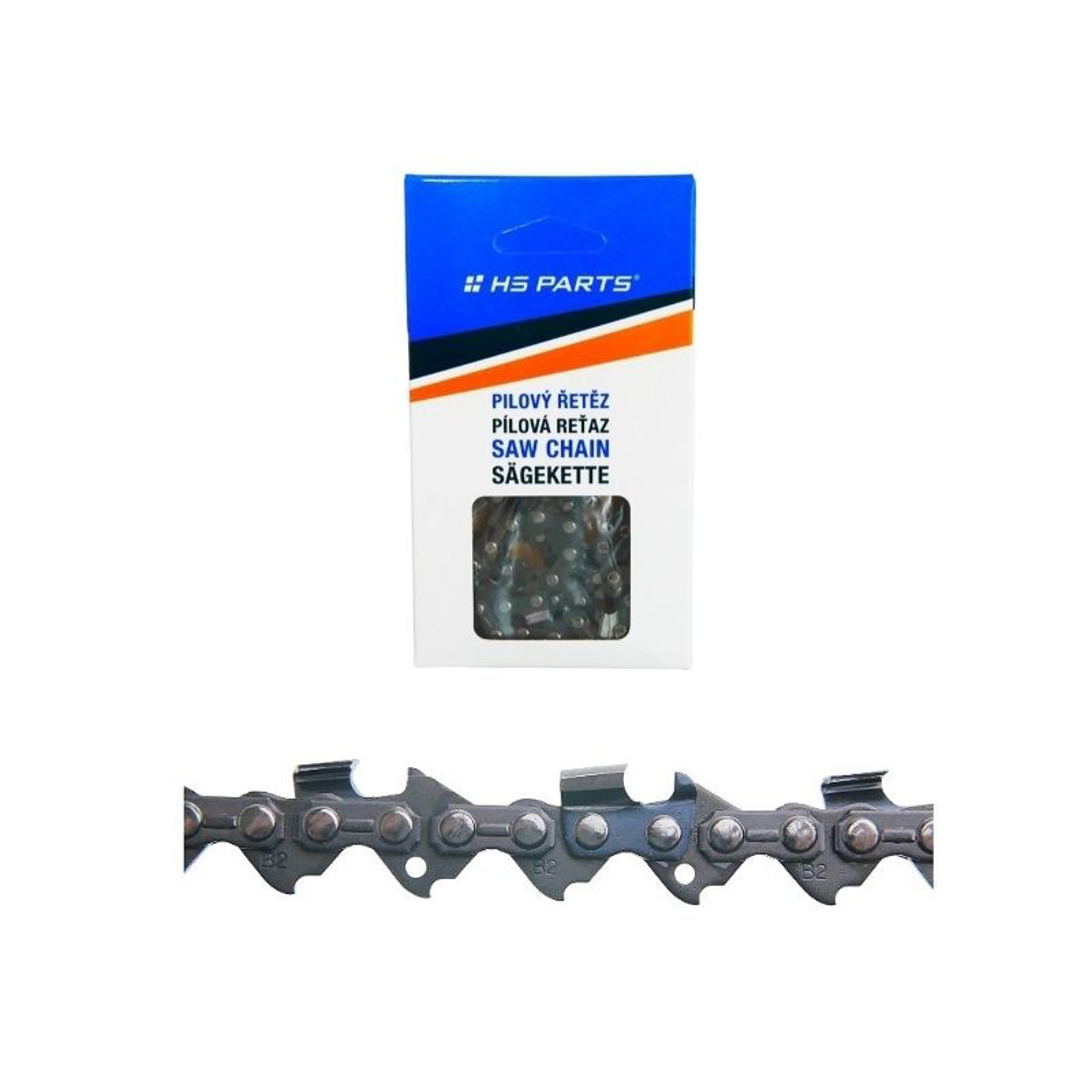 HS PARTS pilový řetěz na podélné řezání .325" .058" (1,5 mm) 64 článků kulatý zub pro Husqvarna 36 45 55 136 154 254 257 262 345 346 357 435 445 460 Jonsered 2054 2152 2155 CS2149W Dolmar 109 111 116 Oleomac 947 952 962