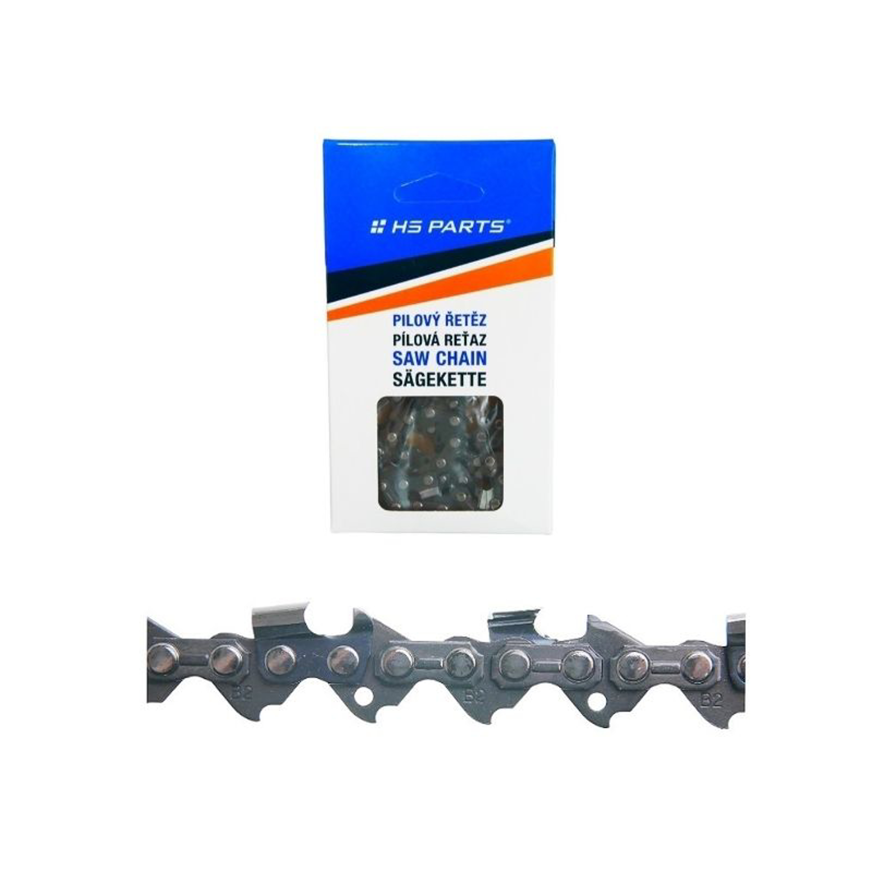 HS PARTS pilový řetěz na podélné řezání .325" .058" (1,5 mm) 76 článků kulatý zub pro Husqvarna 36 45 55 136 154 254 257 262 345 346 357 435 445 460 Jonsered 2054 2152 2155 CS2149W Dolmar 109 111 116 Oleomac 947 952 962
