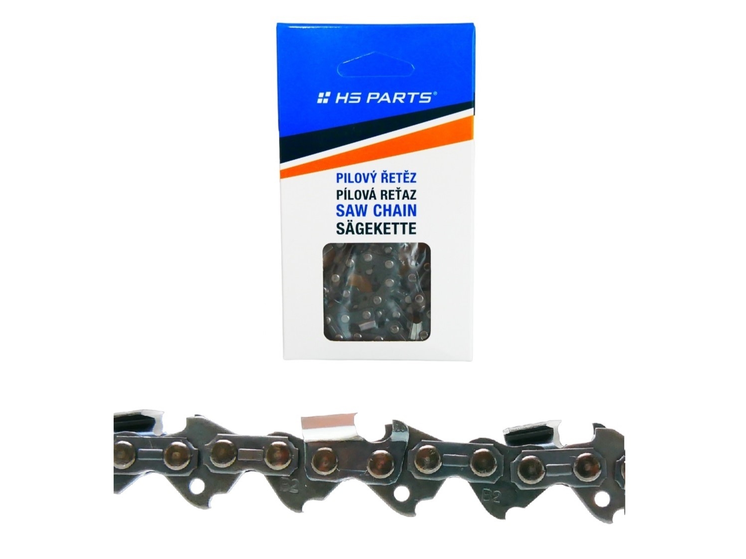 HS PARTS pilový řetěz .325" .058" (1,5 mm) 76 článků hranatý zub pro Husqvarna 36 40 42 45 51 55 240 242 254 257 262 338XPT 340 345 346 351 353 359 435 445 450 455 460