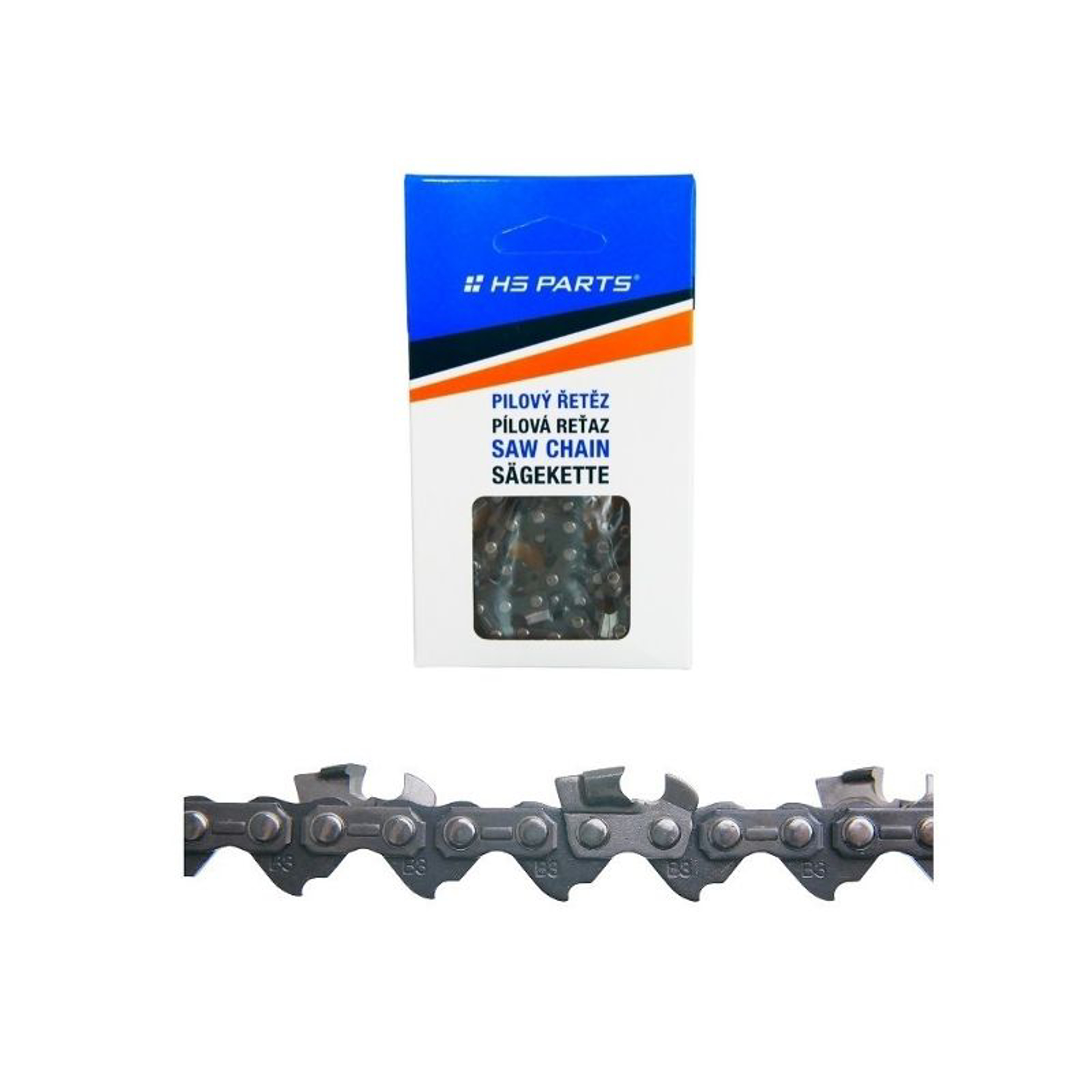 HS PARTS Pilový řetěz s karbidovými hroty .325" .063" (1,6 mm) 62 článků hranatý zub pro Stihl 024 026 029 031 032 036 039 MS240 MS260 MS261 MS270 MS280 MS310 MS290 MS390