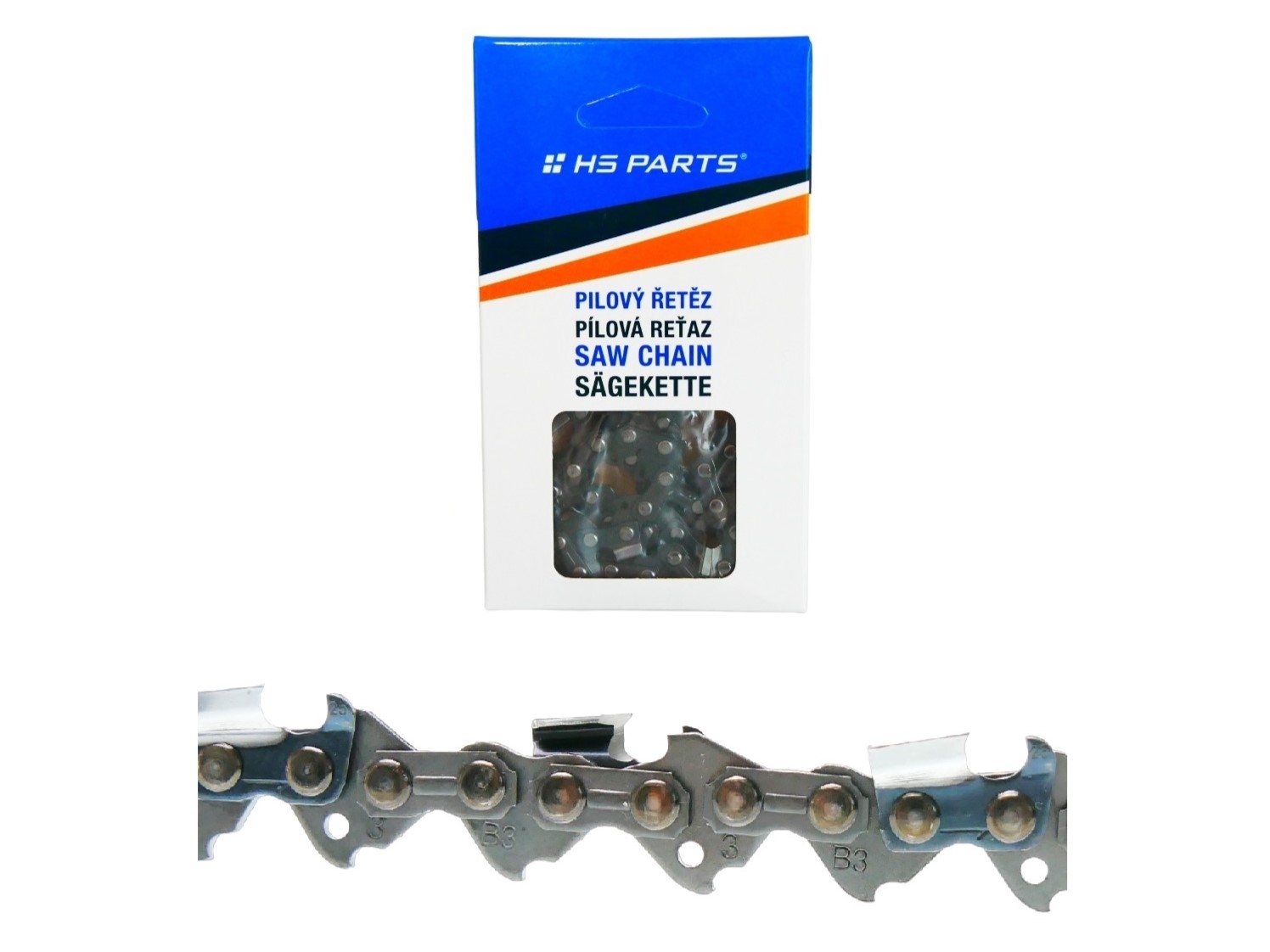 HS PARTS pilový řetěz .325" .063" (1,6 mm) 81 článků hranatý zub pro Stihl 024 026 028 029 030 031 032 039 MS240 MS260 MS261 MS270 MS271 MS280 MS290 MS291 MS310 MS390