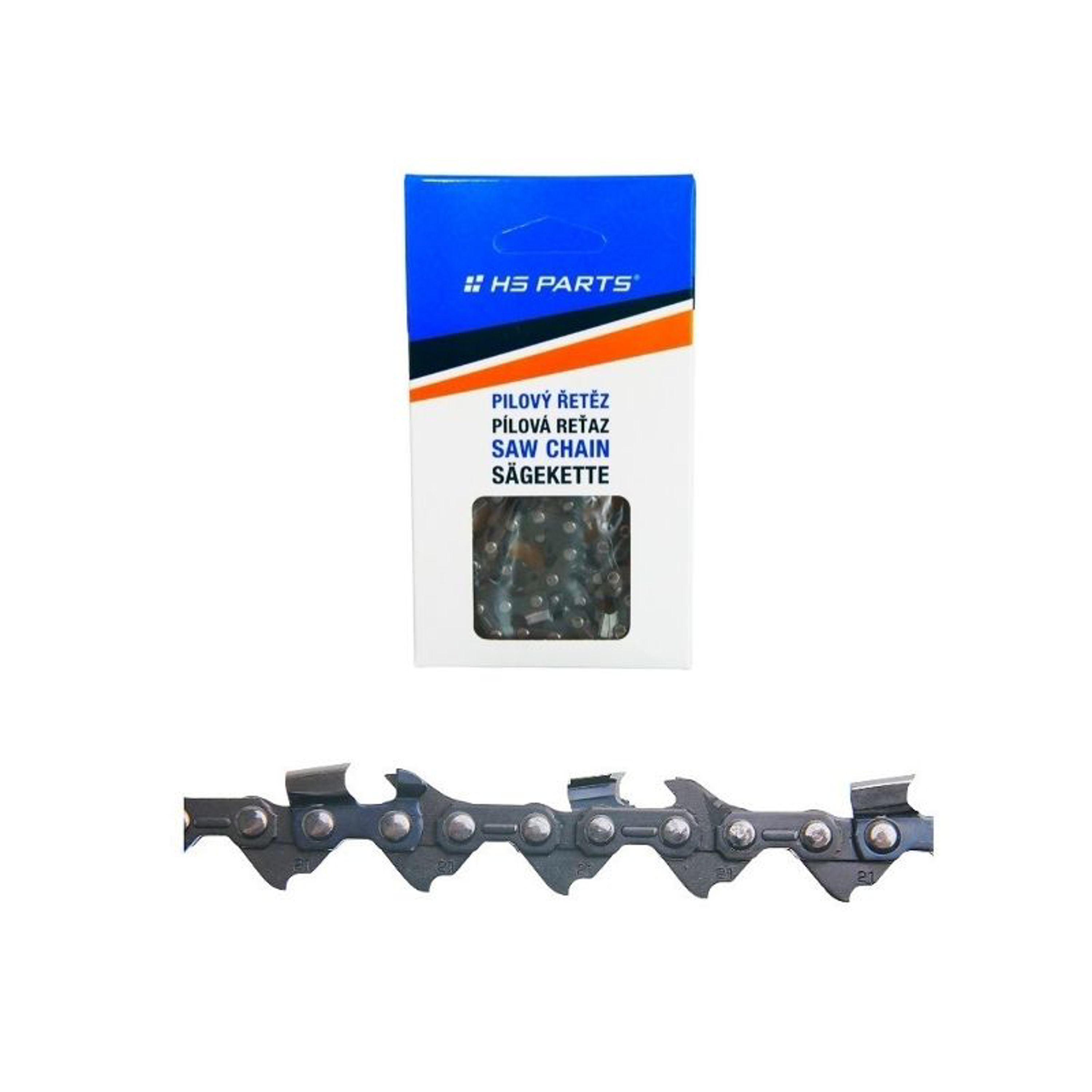 HS PARTS pilový řetěz .325" .043" (1,1 mm) 51 článků kulatý zub pro Husqvarna 330i 525i XP T535i XP 340i 540i T540i XP
