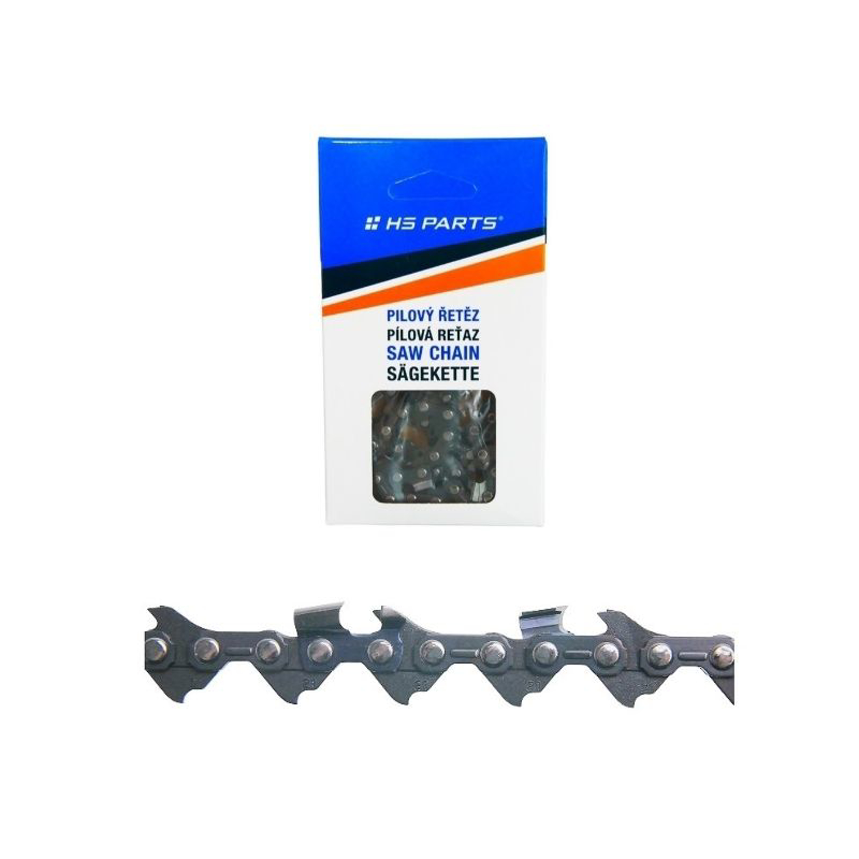 HS PARTS pilový řetěz .325" .043" (1,1 mm) 59 článků kulatý zub pro Husqvarna 330i 525i XP T535i XP 340i 540i T540i XP