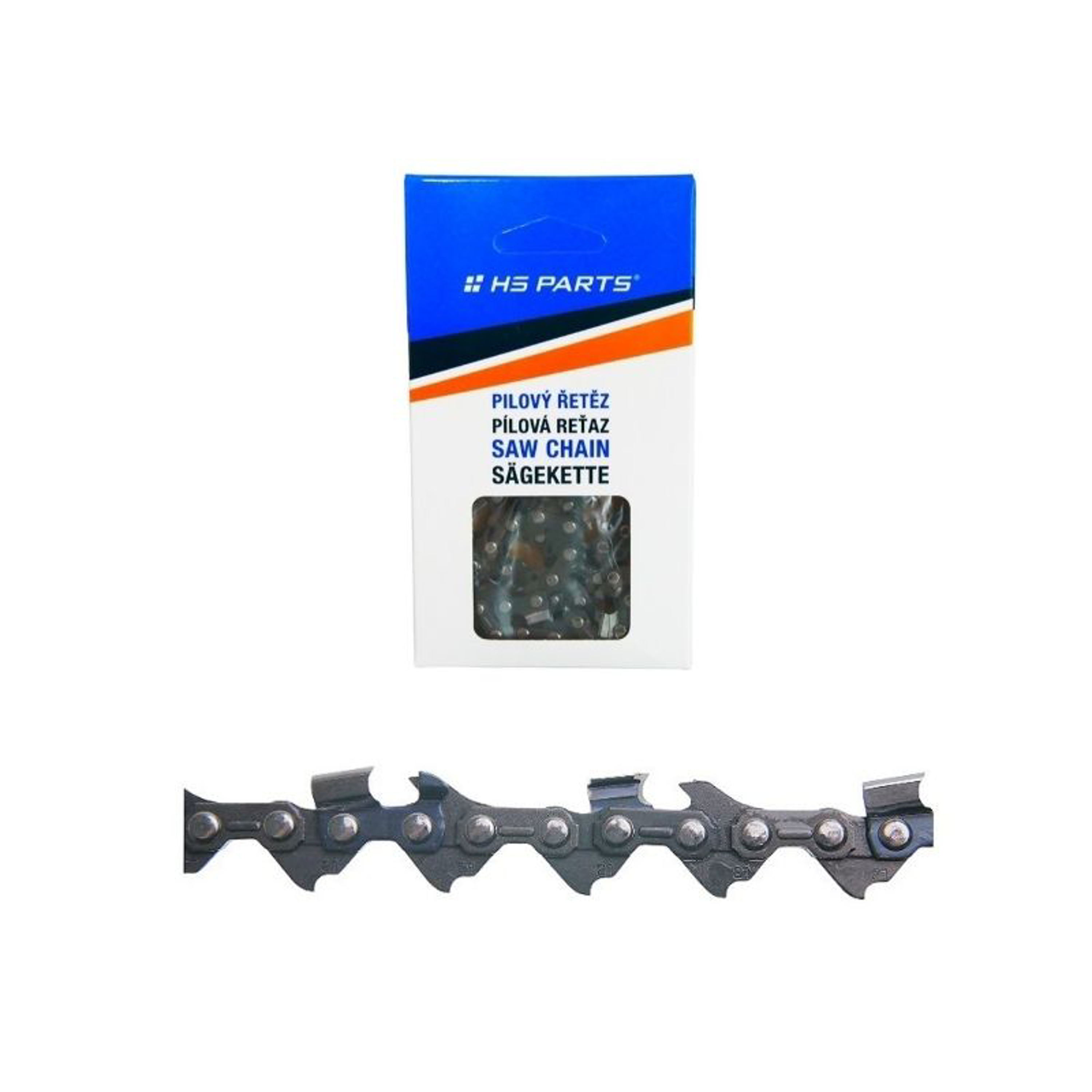 HS PARTS pilový řetěz .325" .043" (1,1 mm) 64 článků kulatý zub pro Husqvarna 330i 525i XP T535i XP 340i 540i T540i XP