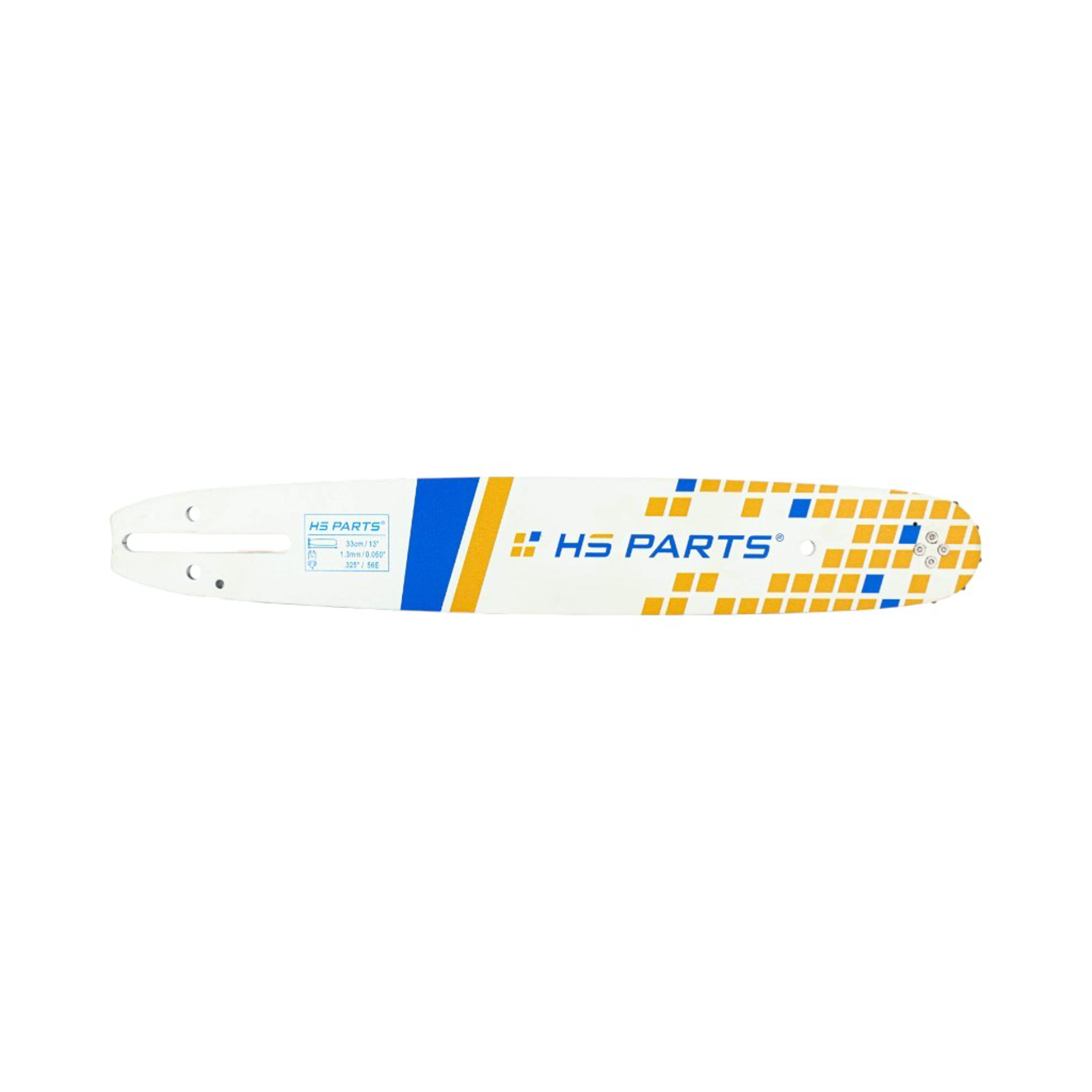 HS PARTS vodící lišta 13" (33 cm) .325" .050" (1,3 mm) + pilový řetěz 56 článků hranatý zub pro Husqvarna 36 41 136 141 243 Jonsered 2040 2141 2152 Makita DCS3500 Dolmar PS351 PS410 Shindaiwa 360 366 377 Echo CS4200ES CS4400
