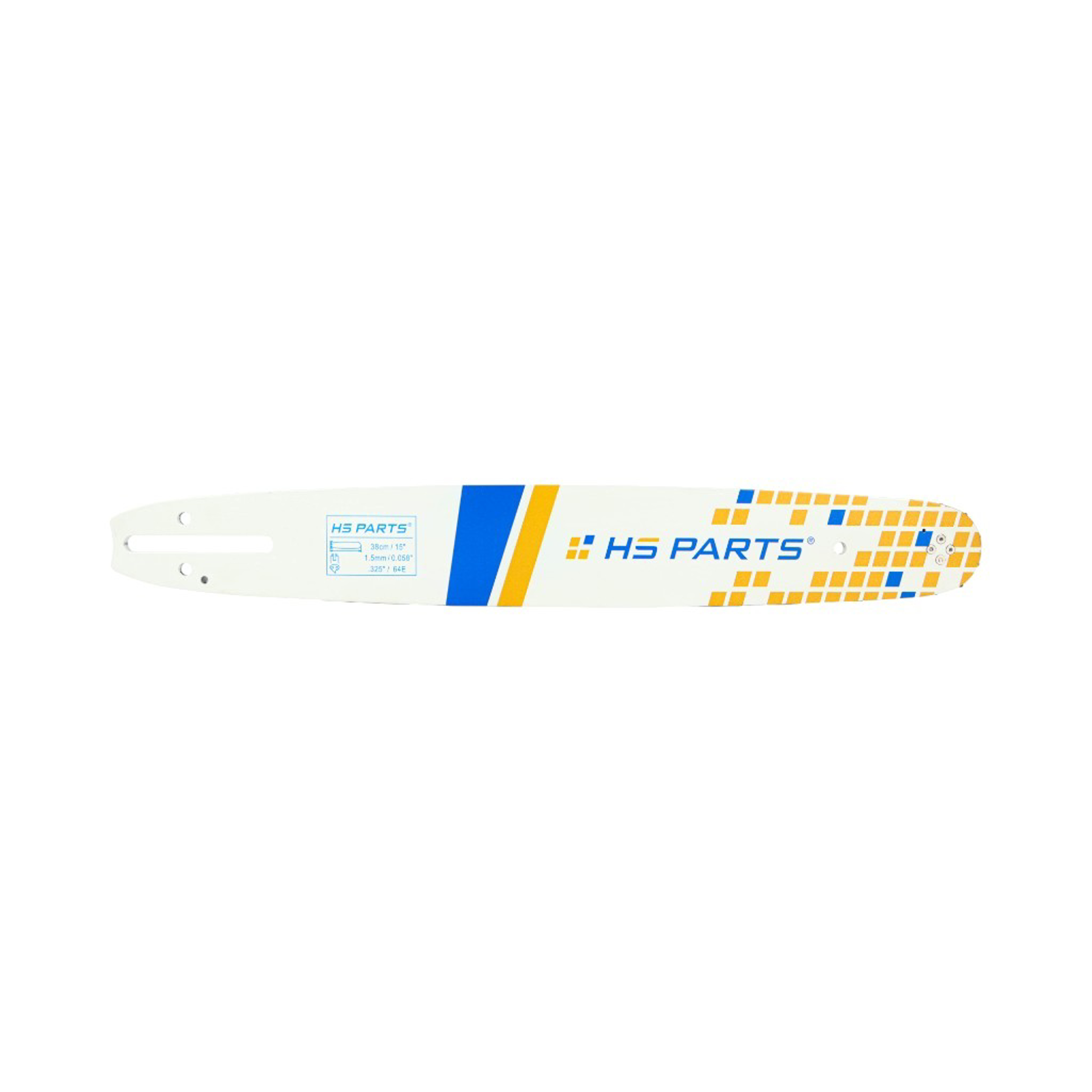 HS PARTS vodící lišta 15" (38 cm) .325" .058" (1,5 mm) + pilový řetěz 64 článků hranatý zub pro Echo CS-4200ES CS-4400 CS-360WES CS-310WES Shindaiwa 446S 488 490 389S 305S Ryobi CSE5145 CSE5650 Zenoah G380AVS