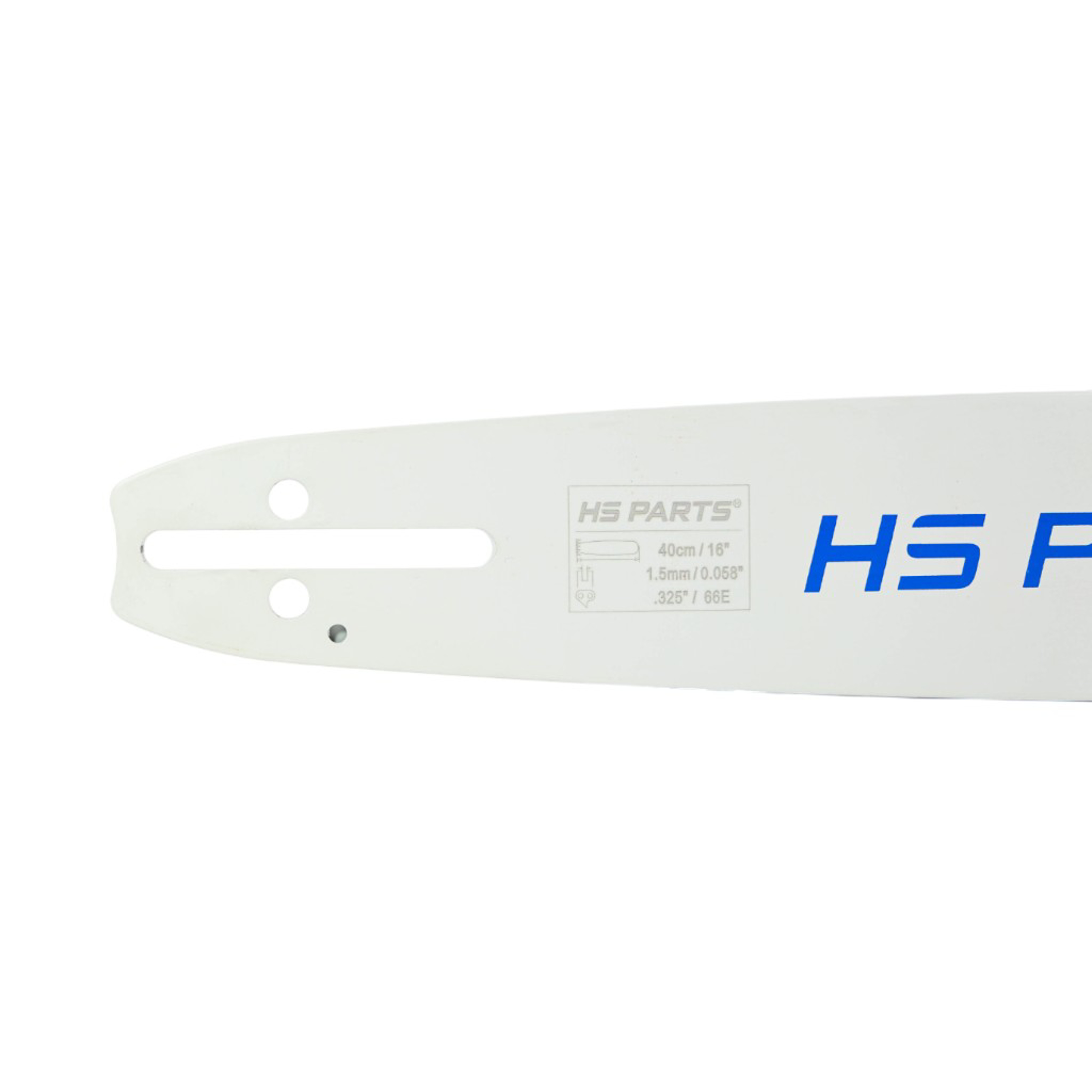 HS PARTS profesionální vodící lišta 16" (40 cm) .325" .058" (1,5 mm) + pilový řetěz 66 článků hranatý zub pro Husqvarna 36 45 55 136 154 254 257 262 345 346 357 435 445 460 Jonsered 2054 2152 2155 CS2149W Dolmar 112 116 Oleomac 952 962