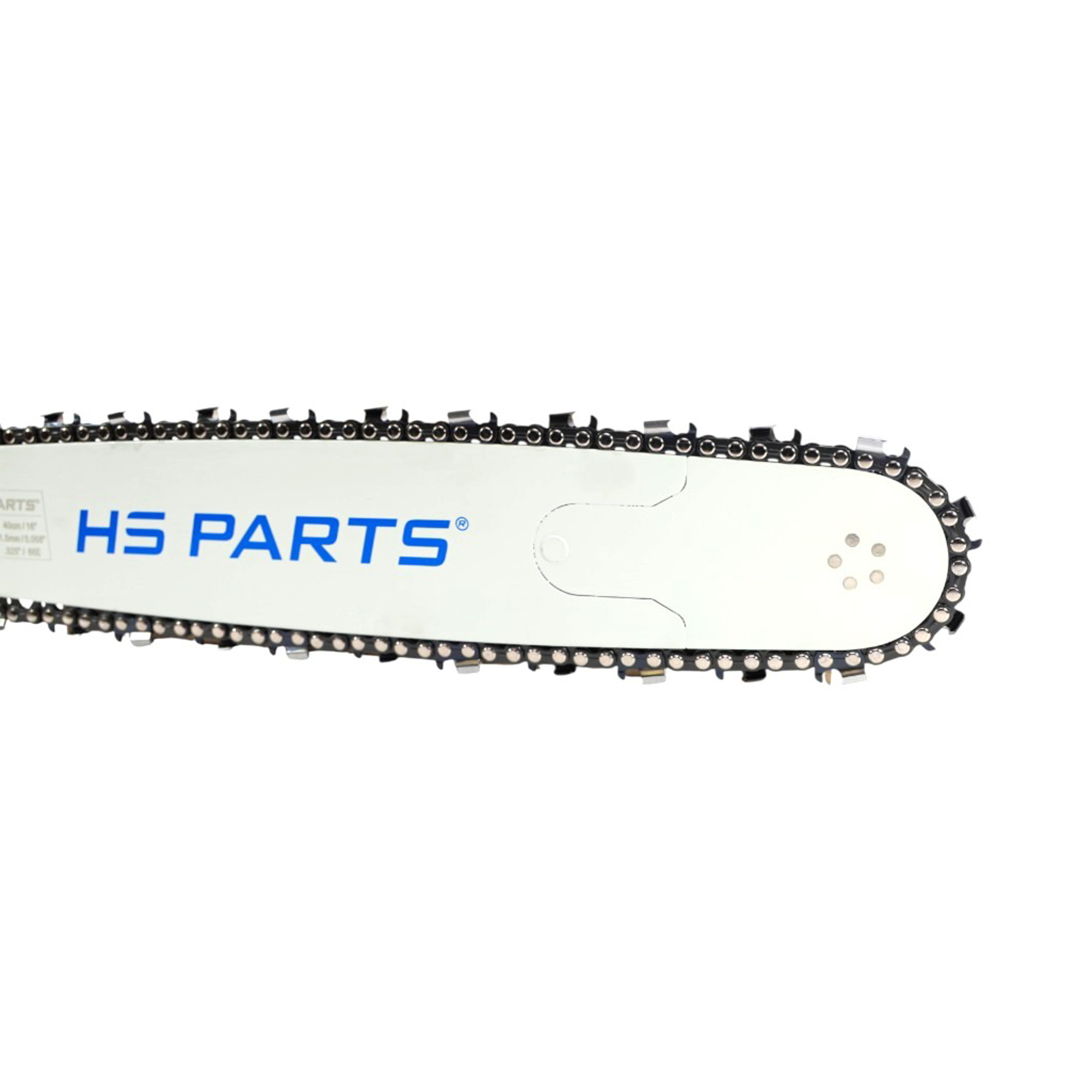 HS PARTS profesionální vodící lišta 16" (40 cm) .325" .058" (1,5 mm) + pilový řetěz 66 článků hranatý zub pro Husqvarna 36 45 55 136 154 254 257 262 345 346 357 435 445 460 Jonsered 2054 2152 2155 CS2149W Dolmar 112 116 Oleomac 952 962