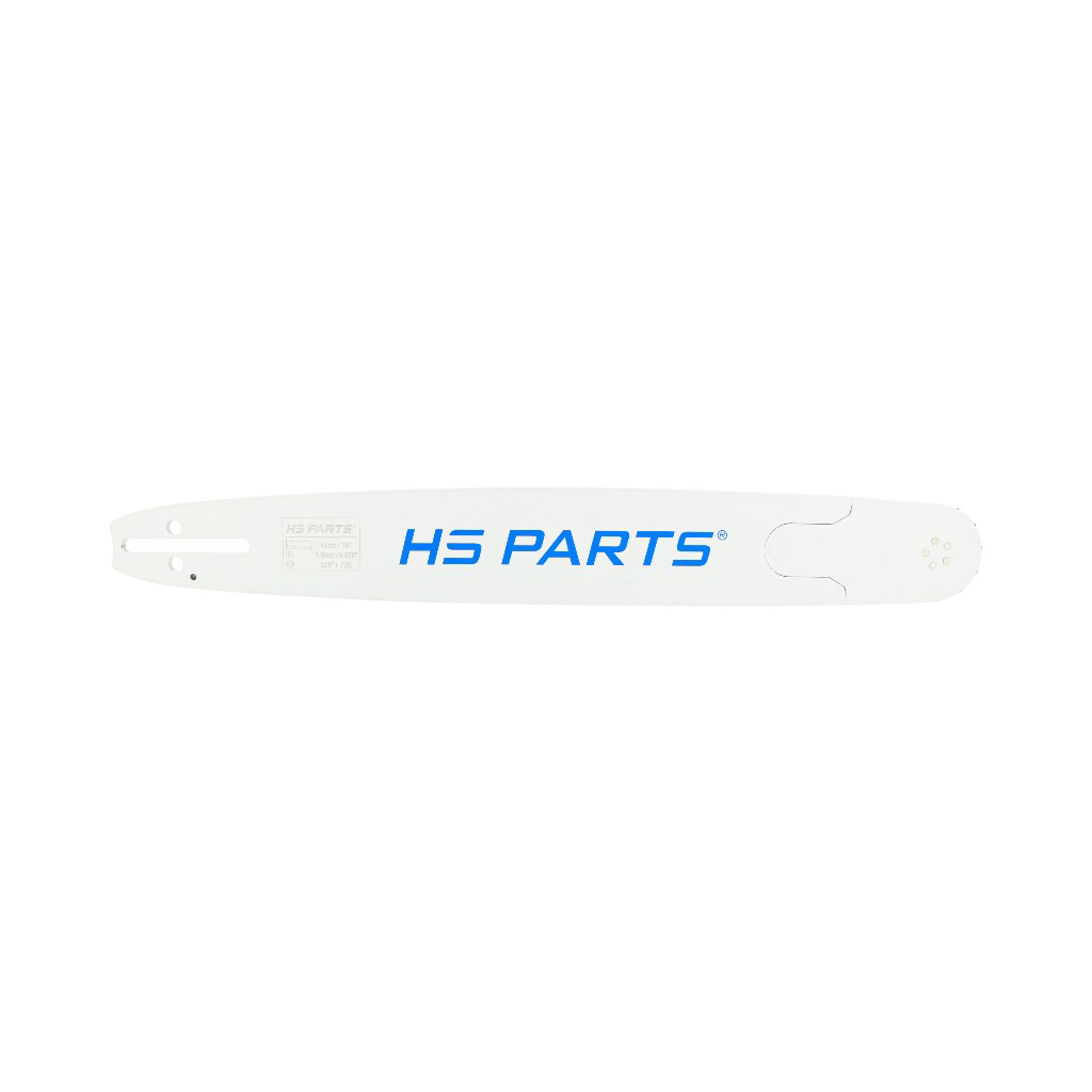 HS PARTS profesionální vodící lišta 18" (45 cm) .325" .058" (1,5 mm) + pilový řetěz 72 článků hranatý zub pro Husqvarna 36 45 55 136 154 254 257 262 345 346 357 435 445 460 Jonsered 2054 2152 2155 CS2149W Dolmar 112 116 Oleomac 952 962