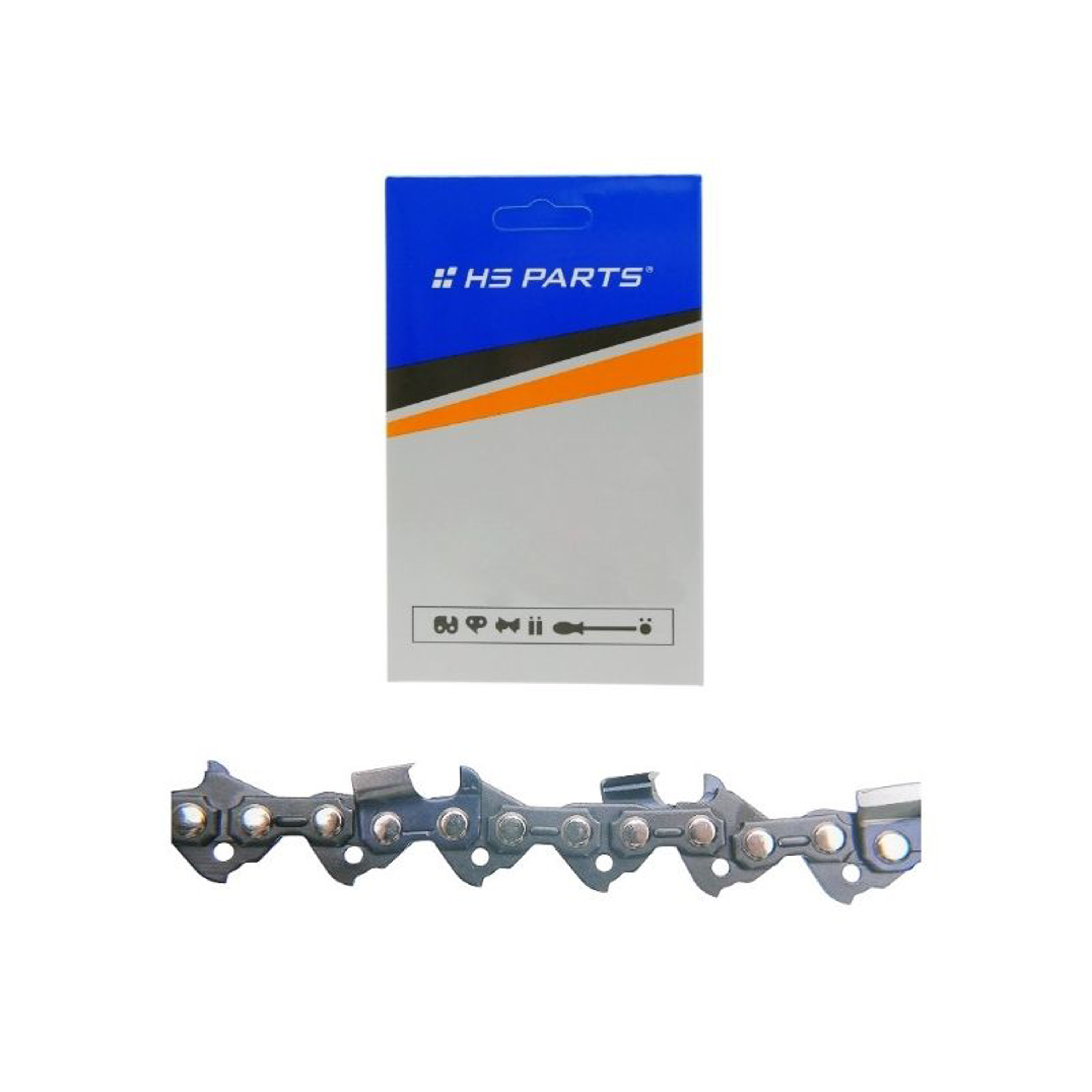 HS PARTS pilový řetěz 3/8" .050" (1,3 mm) 60 článků hranatý zub pro Husqvarna 246 254 262 345 357 455 460 555 560 Jonsered 2054 CS2260 Dolmar 111 112 115 PS540 Solo 613 614 650 Oleomac 162 956 962