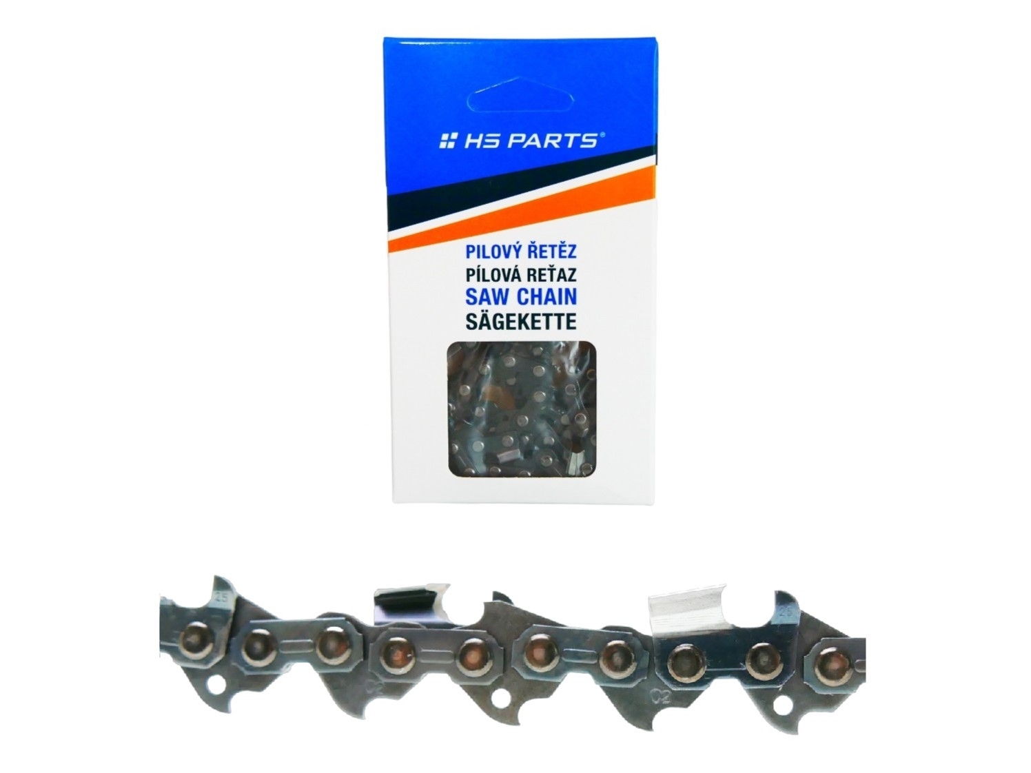 HS PARTS pilový řetěz 3/8" .058" (1,5 mm) 68 článků hranatý zub pro Husqvarna 66 162 181 266 268 362 365 372XP 380 385 390XP 394XPG 555 560XP 562 570 572 575XP 576XP