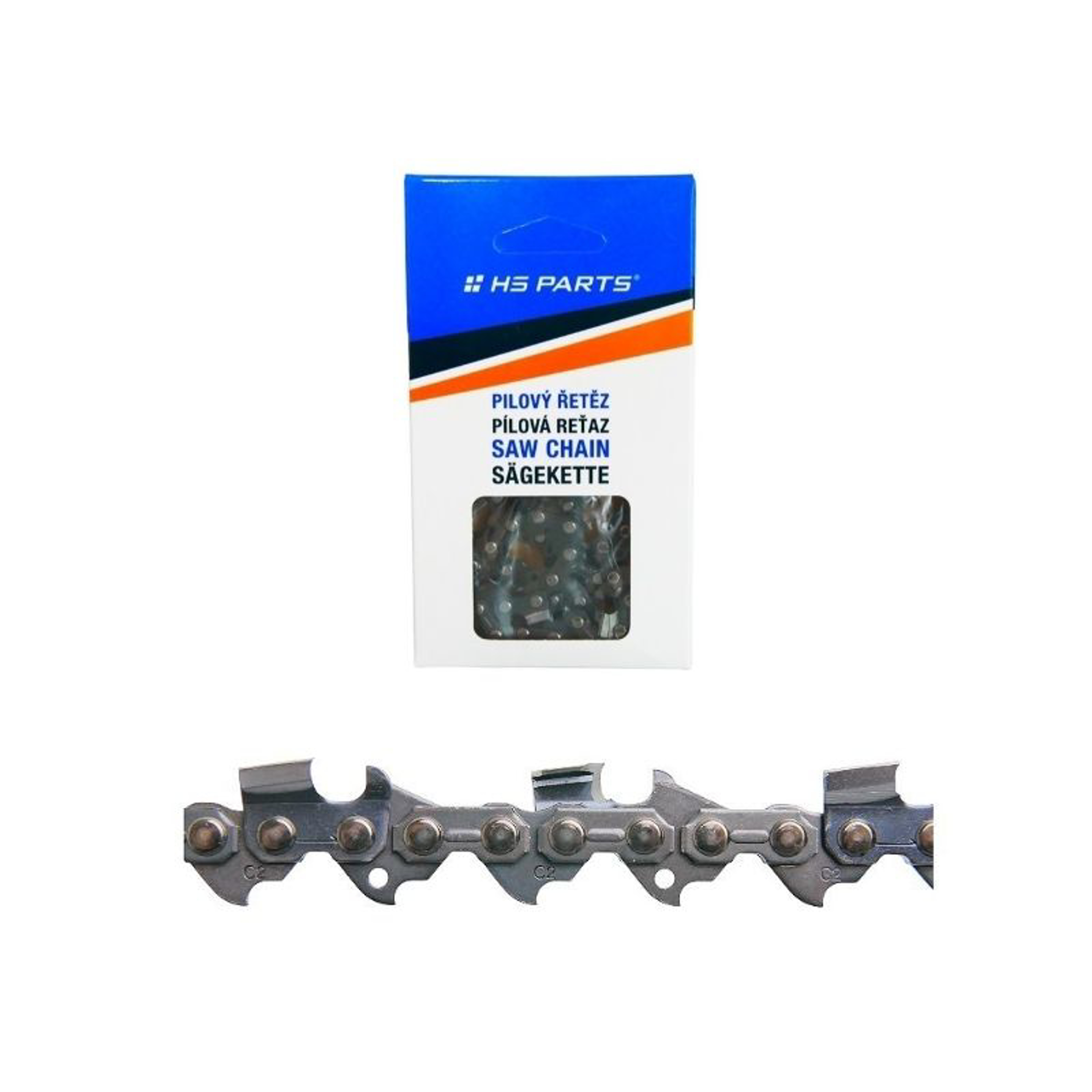 HS PARTS pilový řetěz 3/8" .058" (1,5 mm) 84 článků hranatý zub pro Husqvarna 66 162 181 266 268 362 365 372XP 380 385 390XP 394XPG 555 560XP 562 570 572 575XP 576XP