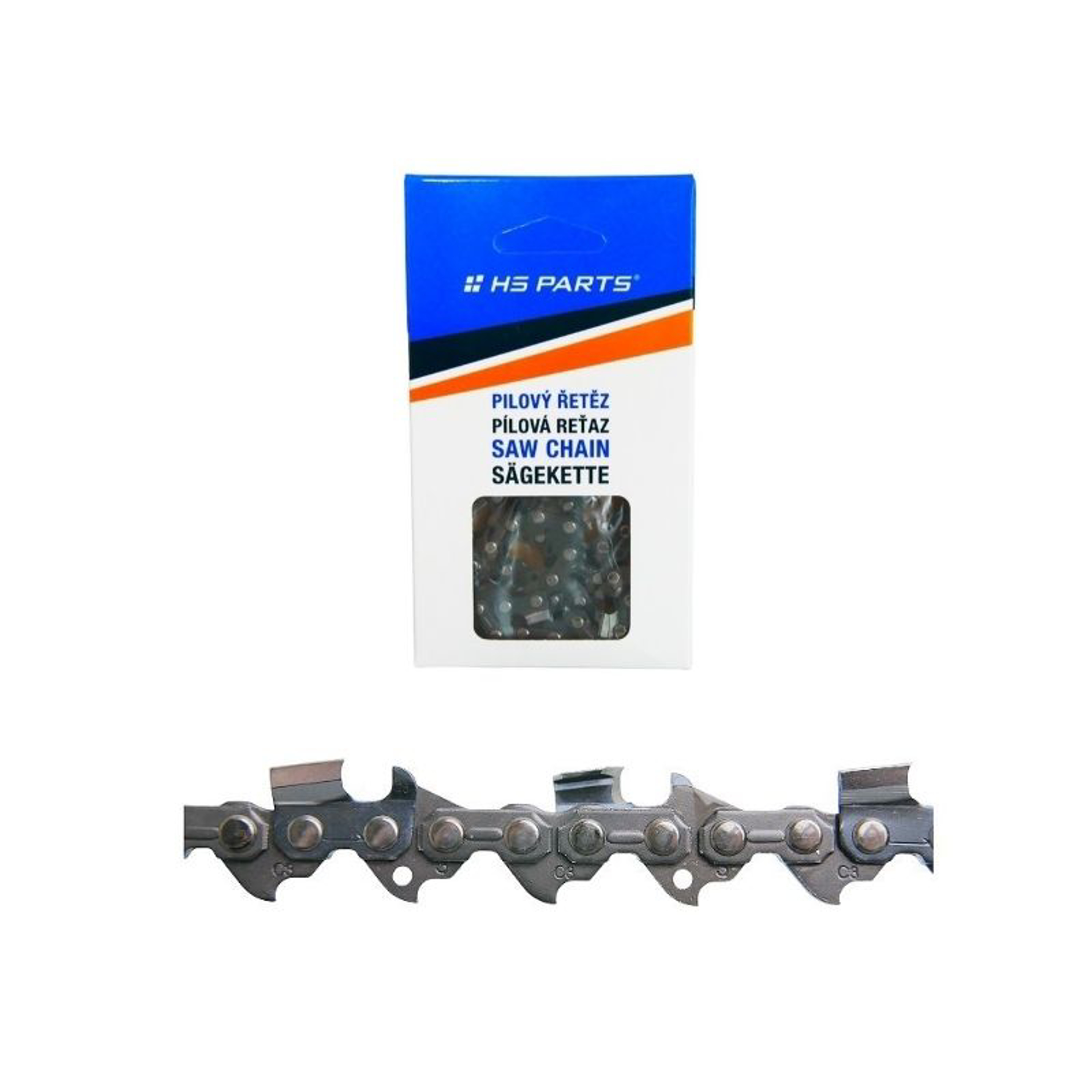HS PARTS pilový řetěz 3/8" .063" (1,6 mm) 114 článků hranatý zub pro Stihl 030 040 044 046 MS360 MS361 MS362 MS380 MS390 MS440 MS441 MS460 MS461 MS660 MS661 MS880