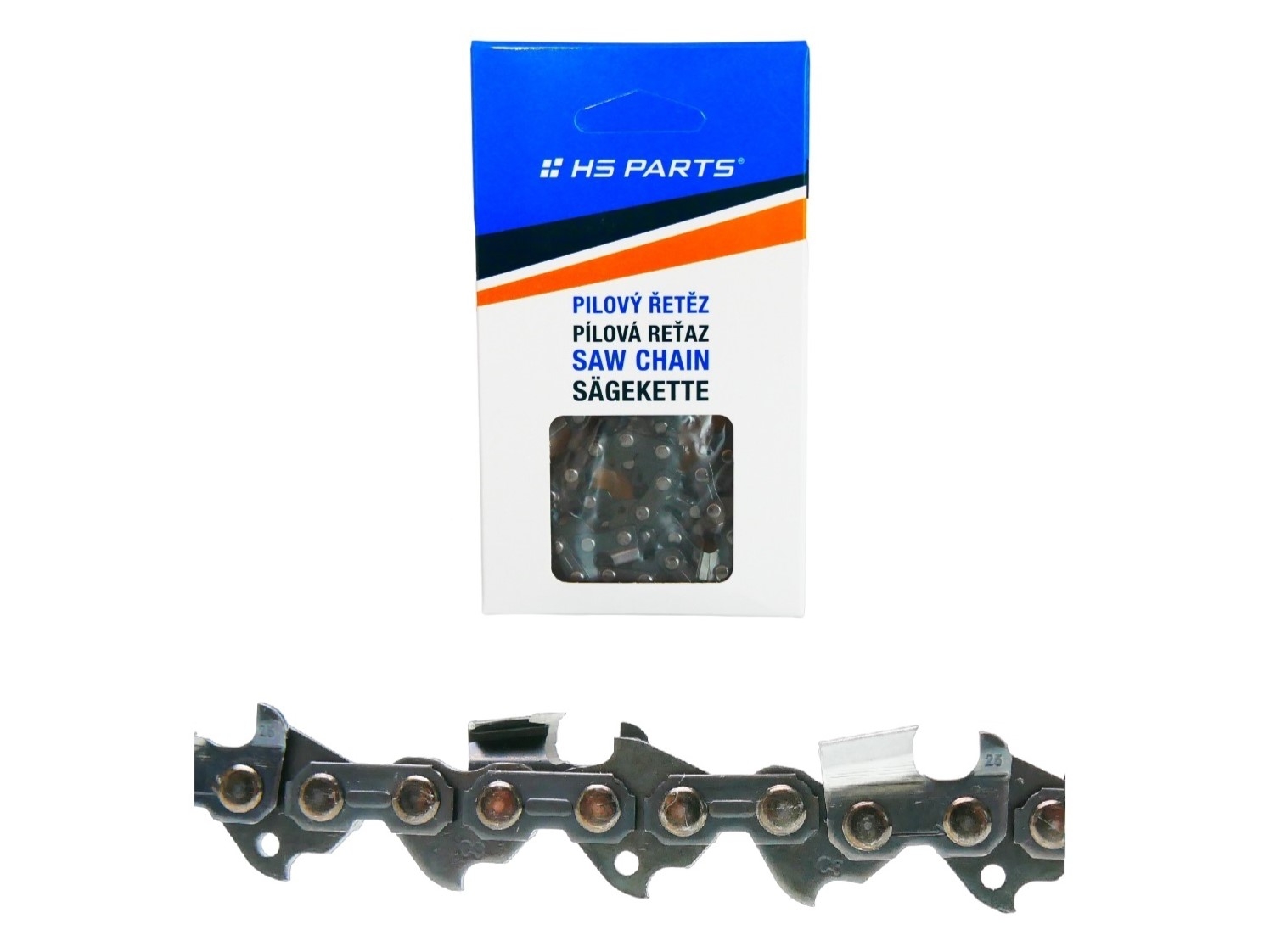 HS PARTS pilový řetěz 3/8" .063" (1,6 mm) 56 článků hranatý zub pro Stihl 030 040 044 046 MS360 MS361 MS362 MS380 MS390 MS440 MS441 MS460 MS461 MS660 MS661 MS880