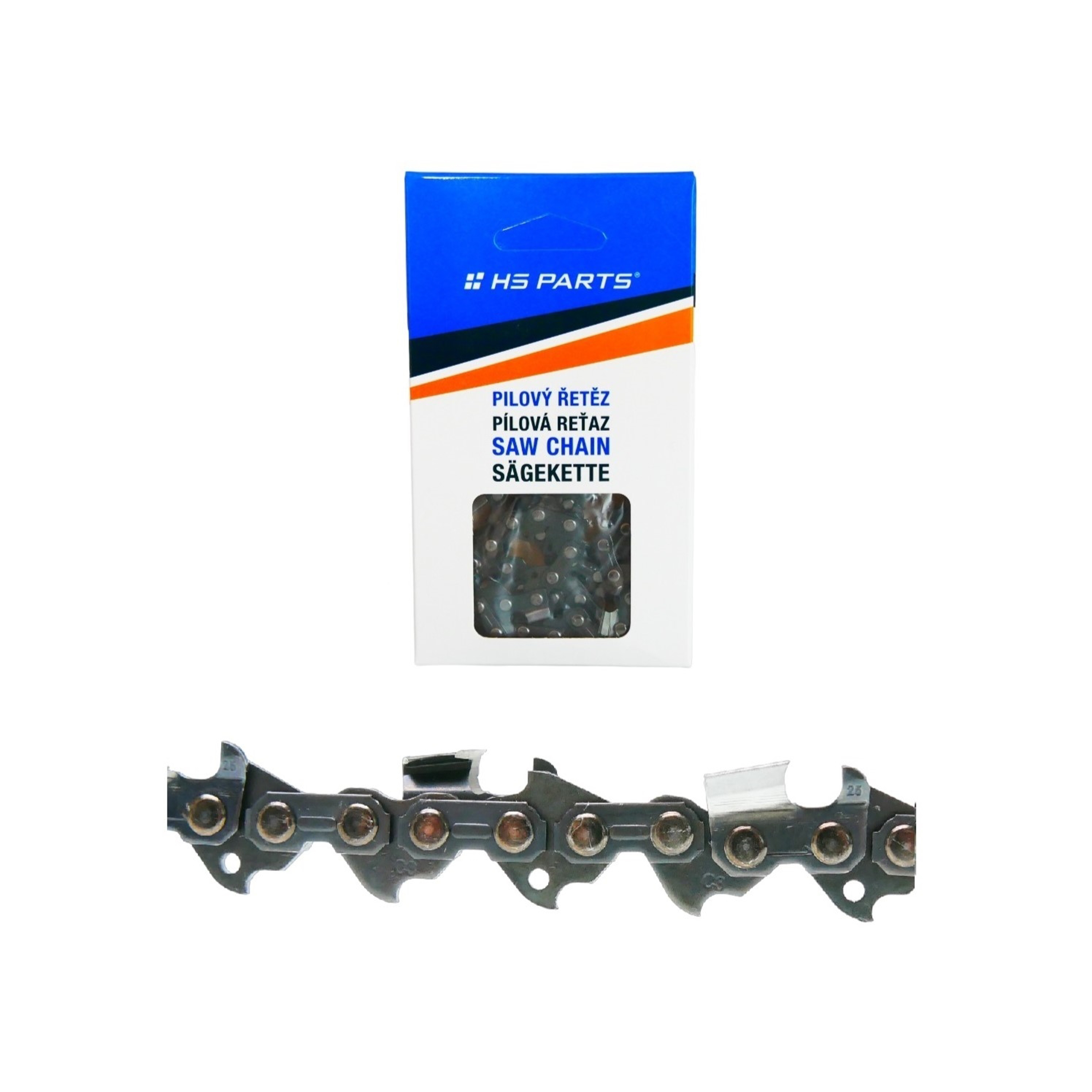 HS PARTS pilový řetěz 3/8" .063" (1,6 mm) 76 článků hranatý zub pro Stihl 030 040 044 046 MS360 MS361 MS362 MS380 MS390 MS440 MS441 MS460 MS461 MS660 MS661 MS880