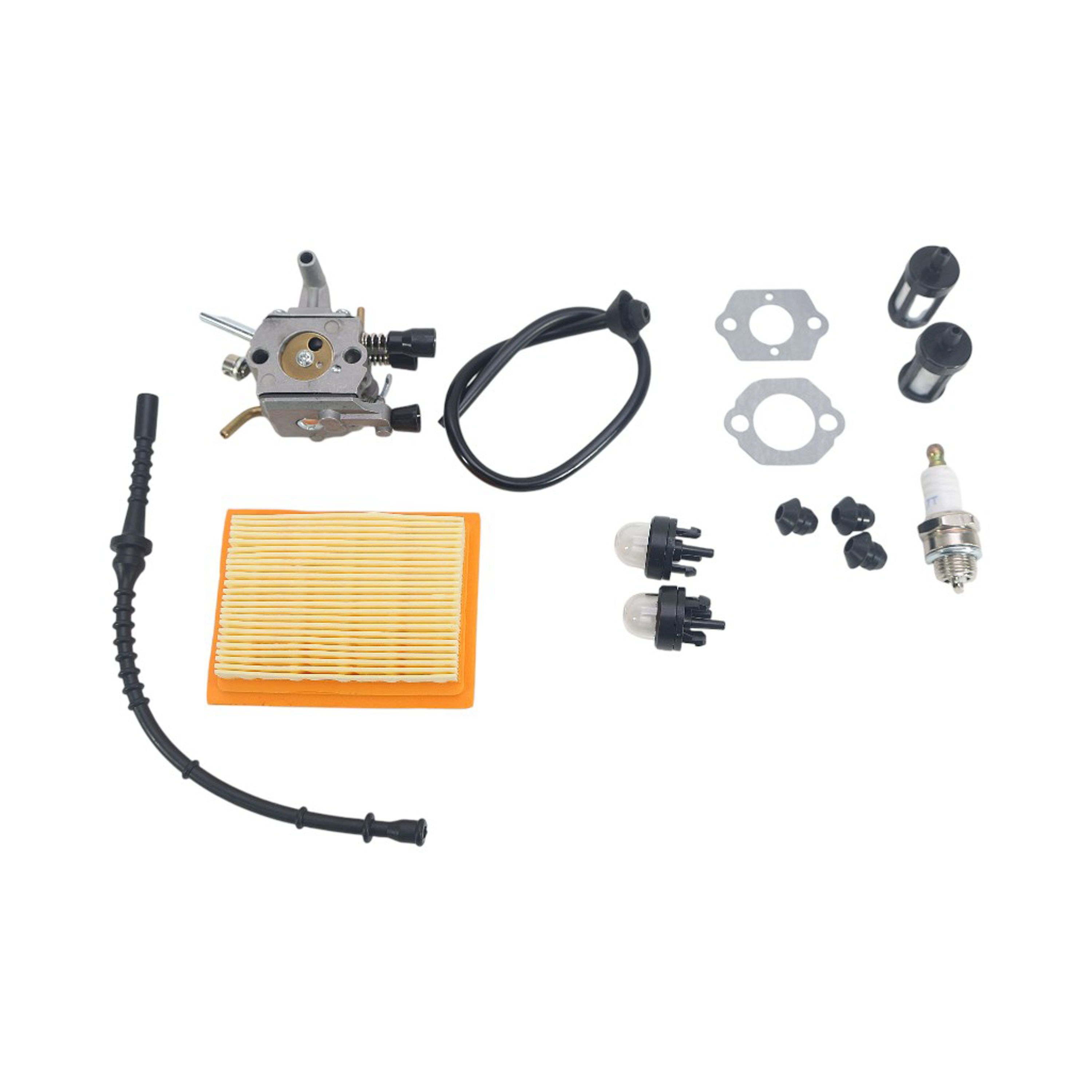 Akční sada karburátor pro křovinořezy a půdní vrtáky Stihl FS120 BT120 BT121 FS200 FS250 FS300 FS350 (OEM 41341200652 41341410300 41303506200 41341290900 41281290900 41283580800)