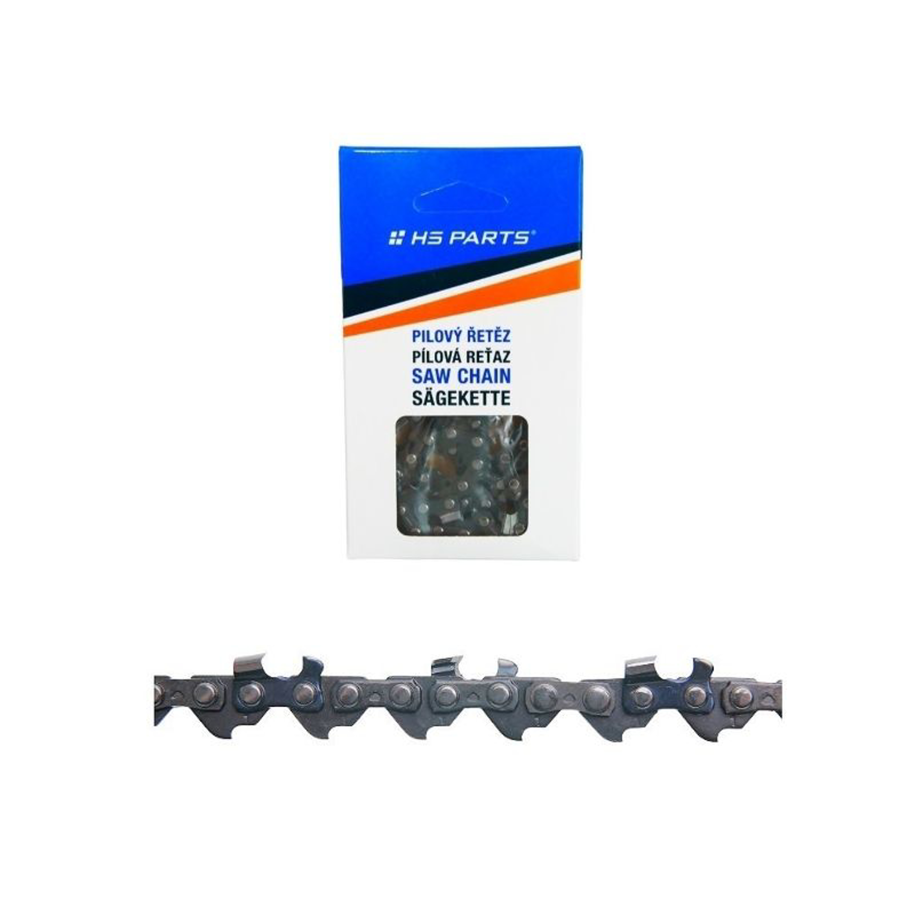 HS PARTS pilový řetěz 1/4" .043" (1,1 mm) 56 článků kulatý zub pro Stihl 017 018 MS170 MS180 MS MS150 MS150T MS151T MS193T MS194T MSA60 MSA70 MSA120 MSA160 MSA200 HT100 HT101 HT130 HT131 HT56 HTE60