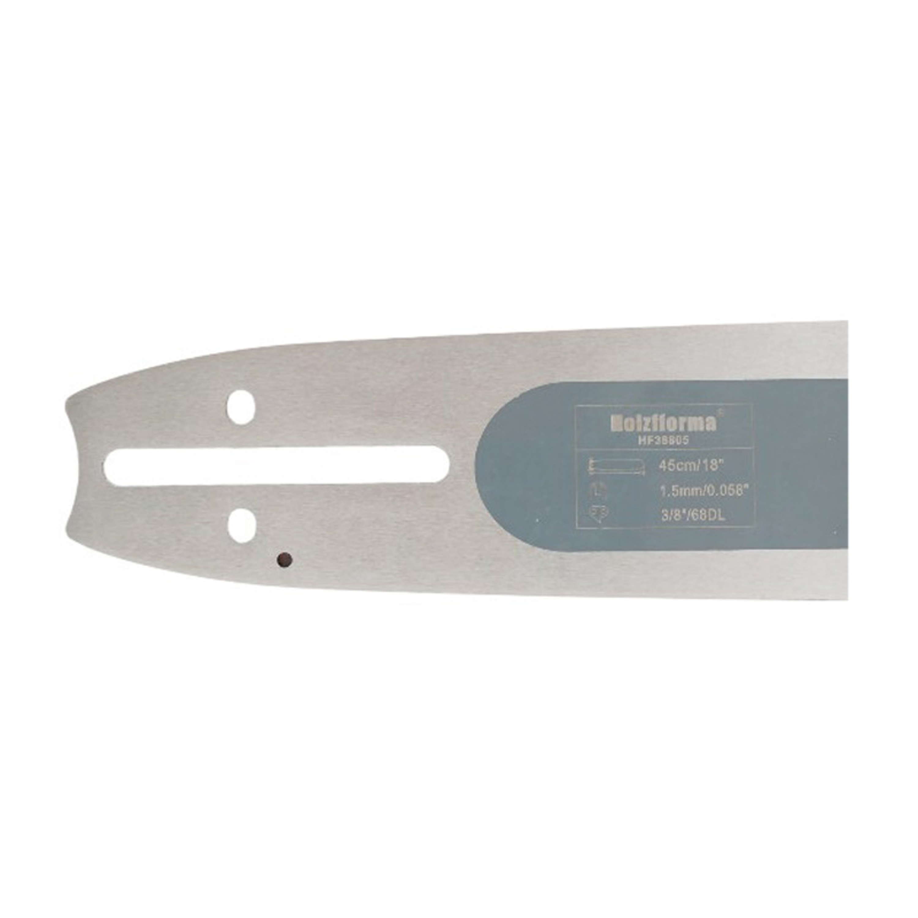 Holzfforma vodící lišta 18" (45 cm) 3/8" .058" (1,5 mm) 68 čl. pro Husqvarna 61 66 181 185 266 268 272 365 372 380 385 390 394 395 570 575 576 2100 3120 Jonsered 630 670 2165 CS2171 CS2188