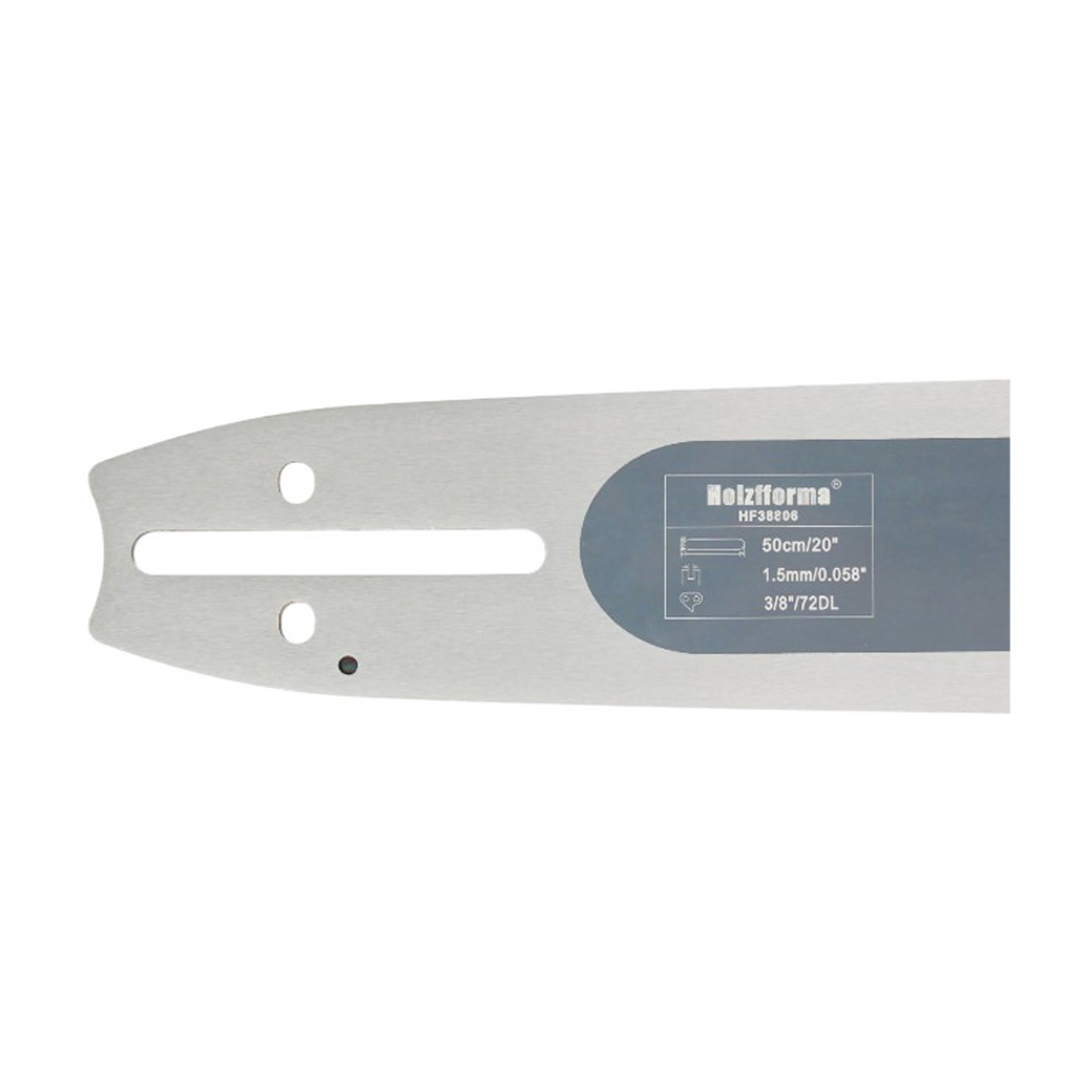 Holzfforma vodící lišta 20" (50 cm) 3/8" .058" (1,5 mm) 72 čl. pro Husqvarna 61 66 181 185 266 268 272 365 372 380 385 390 394 395 570 575 576 2100 3120 Jonsered 630 670 2165 CS2171 CS2188