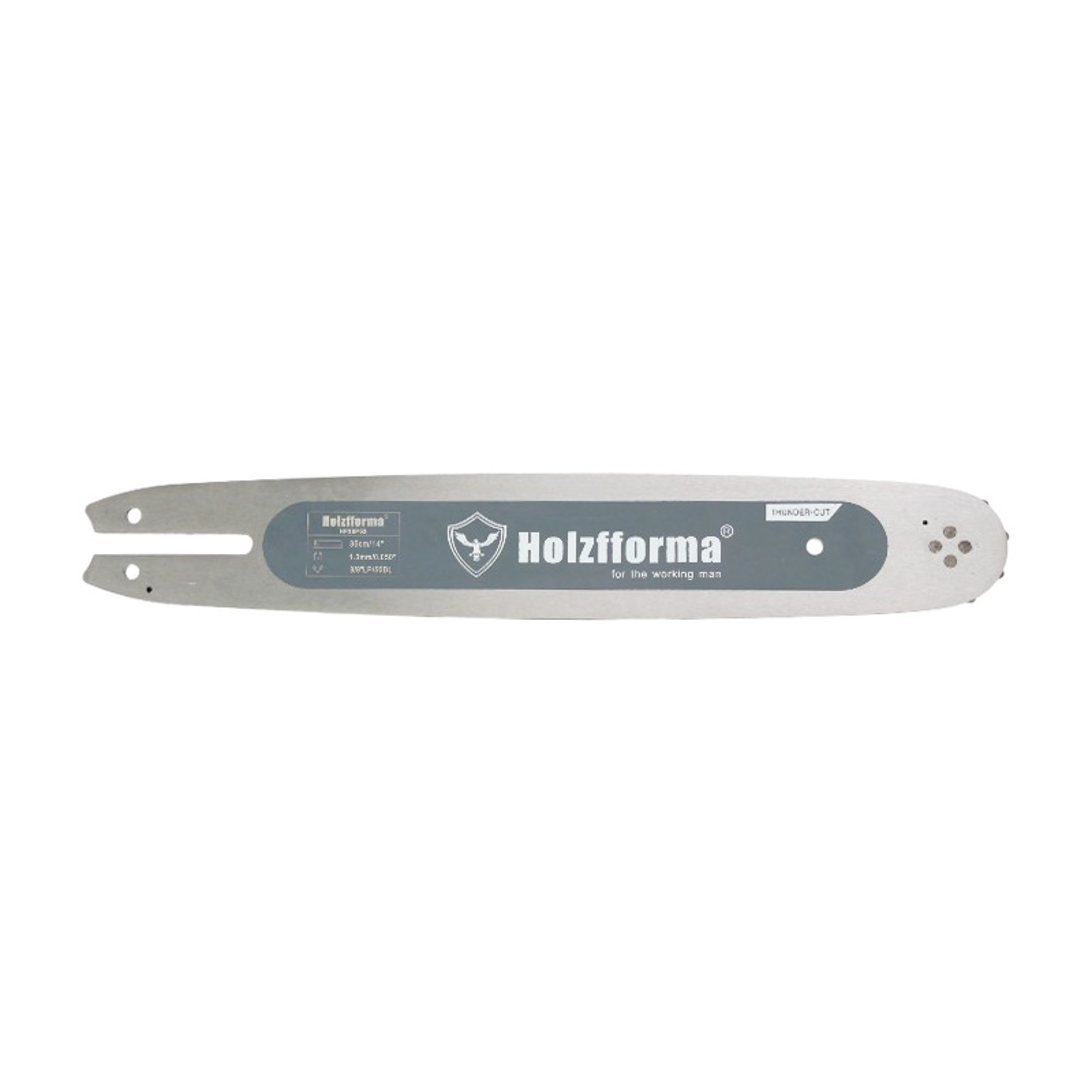 Holzfforma vodící lišta 14" (35 cm) 3/8" .050" (1,3 mm) 50 čl. pro Stihl 009 010 011 012 015 017 018 019 020 021 023 025 MS170 MS180 MS181 MS190 MS191 MS192 MS193 MS194 MS200 MS201 MS210 MS211 MS230 MS241 MS250 MS251