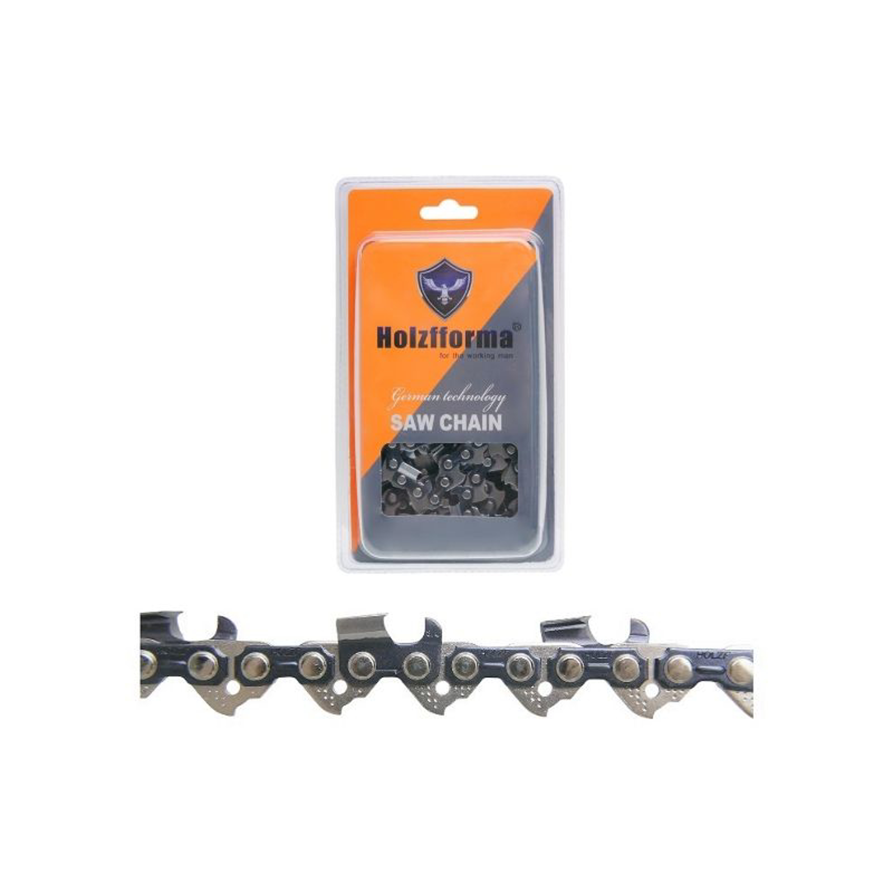 Holzfforma pilový řetěz 3/8" .058" (1,5 mm) 84 článků hranatý zub pro Husqvarna 61 66 181 185 266 268 272 365 372 380 385 390 394 395 570 575 576 2100 3120 Jonsered 630 670 2165 CS2171 CS2188