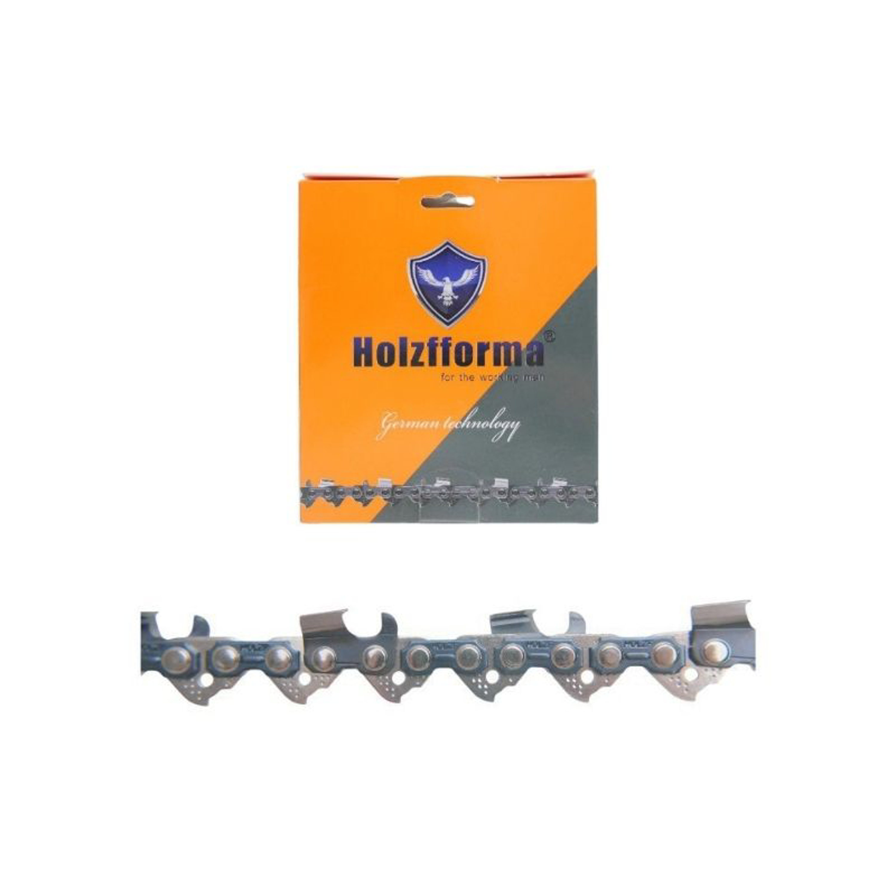 Holzfforma pilový řetěz 3/8" .058" (1,5 mm) 68 článků hranatý zub pro Husqvarna 61 66 181 185 266 268 272 365 372 380 385 390 394 395 570 575 576 2100 3120 Jonsered 630 670 2165 CS2171 CS2188