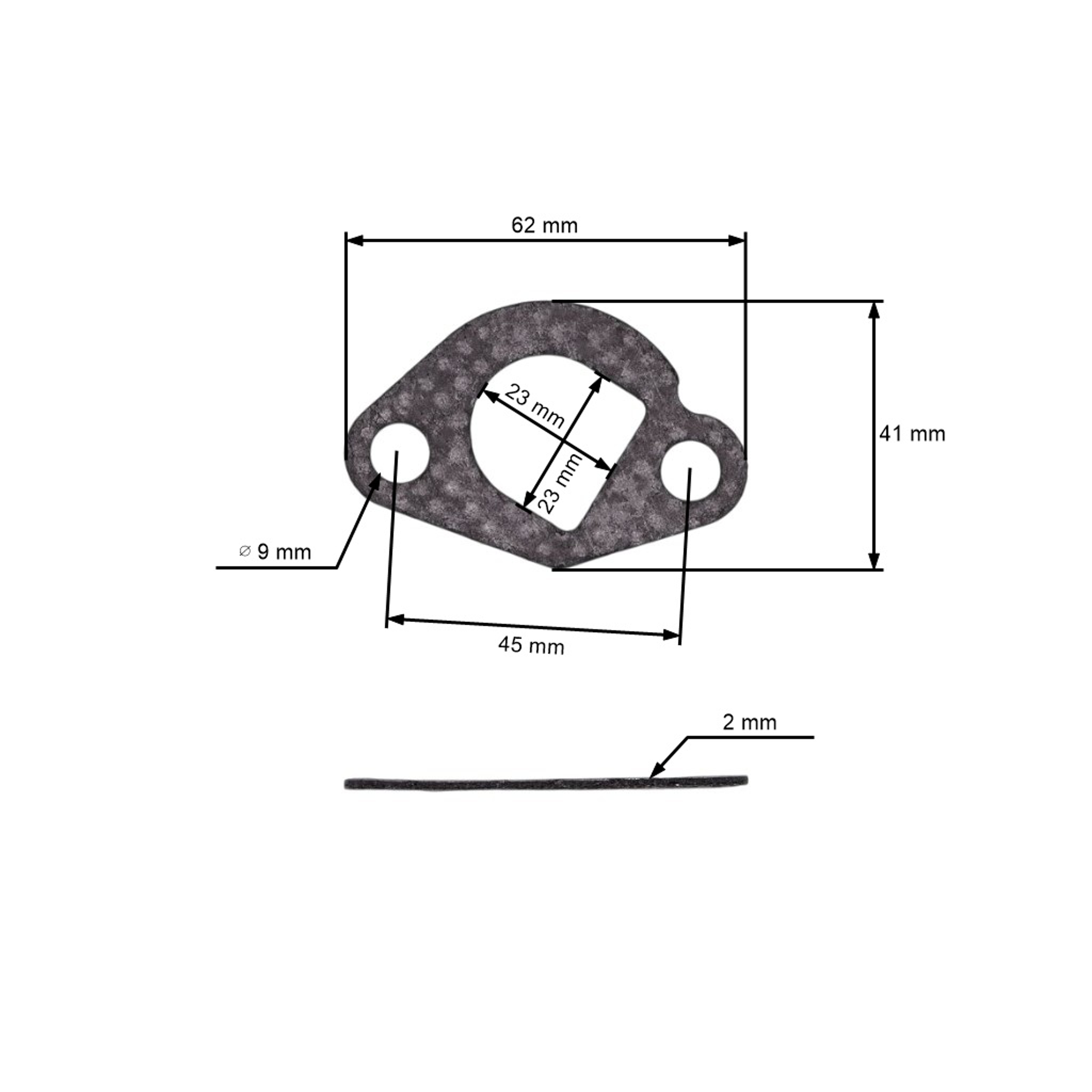 Výfuk typ 2 pro motory Honda GX110 GX120 GX140 GX160 Zongshen 168FB (OEM 18300-ZE1-900 18310ZF1000 18310-ZE1-000 18310-ZE1-010 18310-ZF1-000)