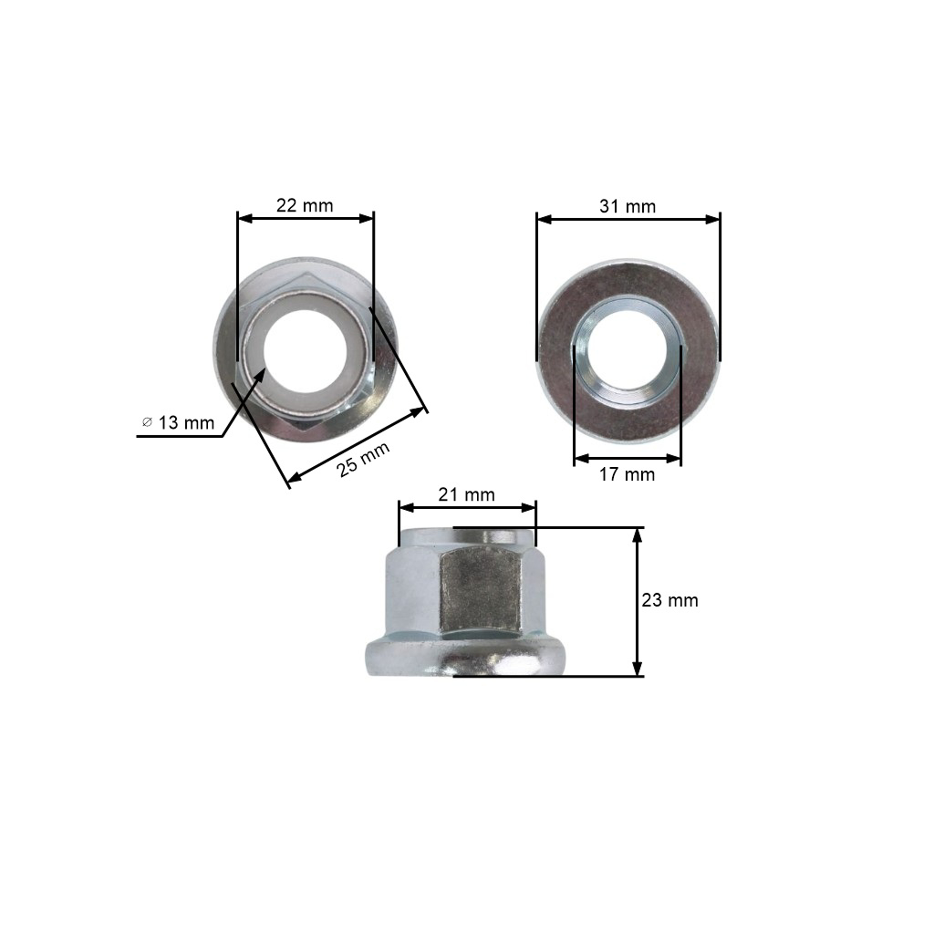 Matice mandrely pro zahradní traktory Husqvarna CT135 CT151 CTH135 CTH151 CTH172 CTH191 LT125 LT151YT155 YTH1542 (OEM 532400234)