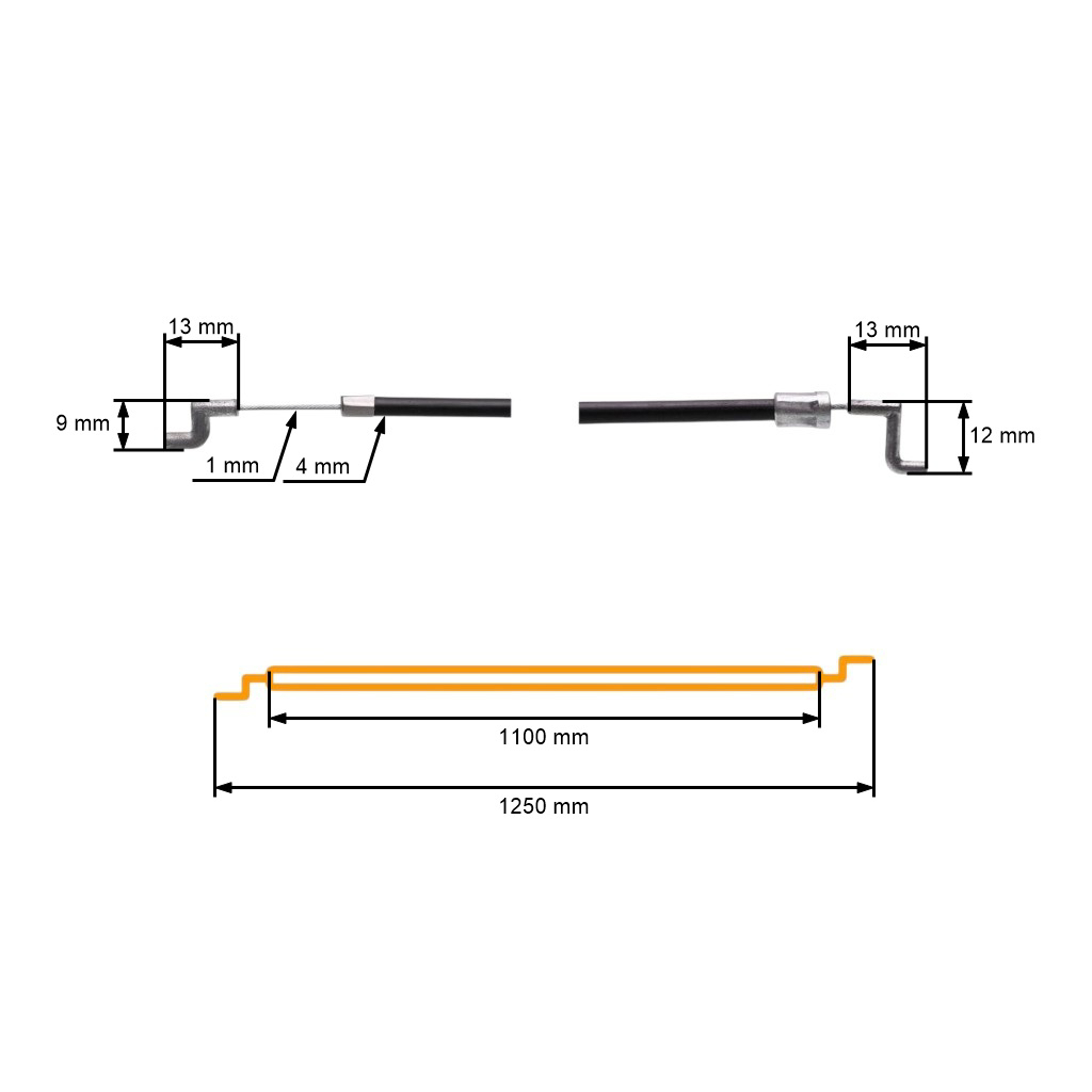 Lanko ovládání plynu pro křovinořezy Stihl FS38 FS45 FS55 od roku výroby 2014 (OEM 41401801112)