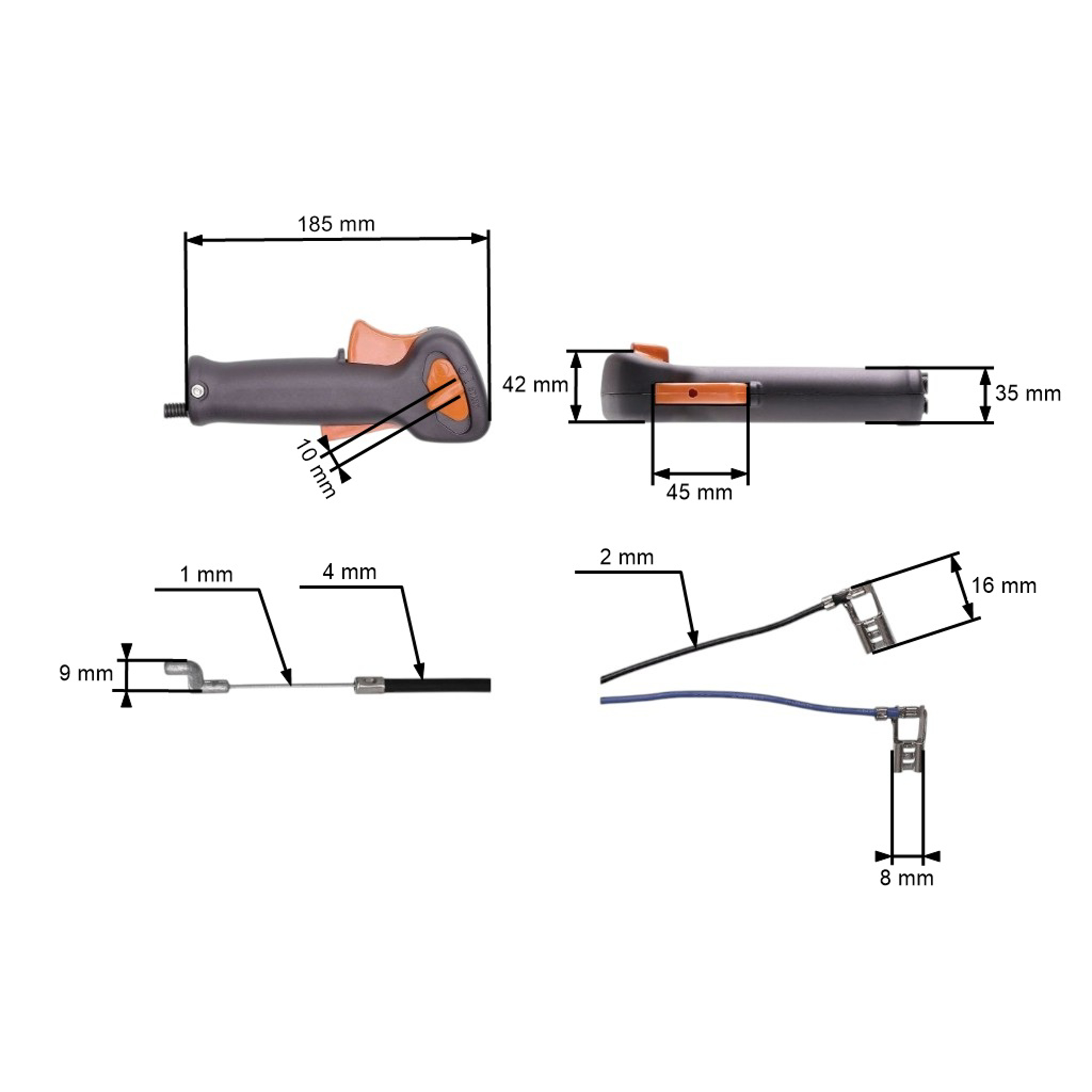 Kompletní plynová rukojeť pro křovinořezy Stihl FS55 (OEM 41407901307)