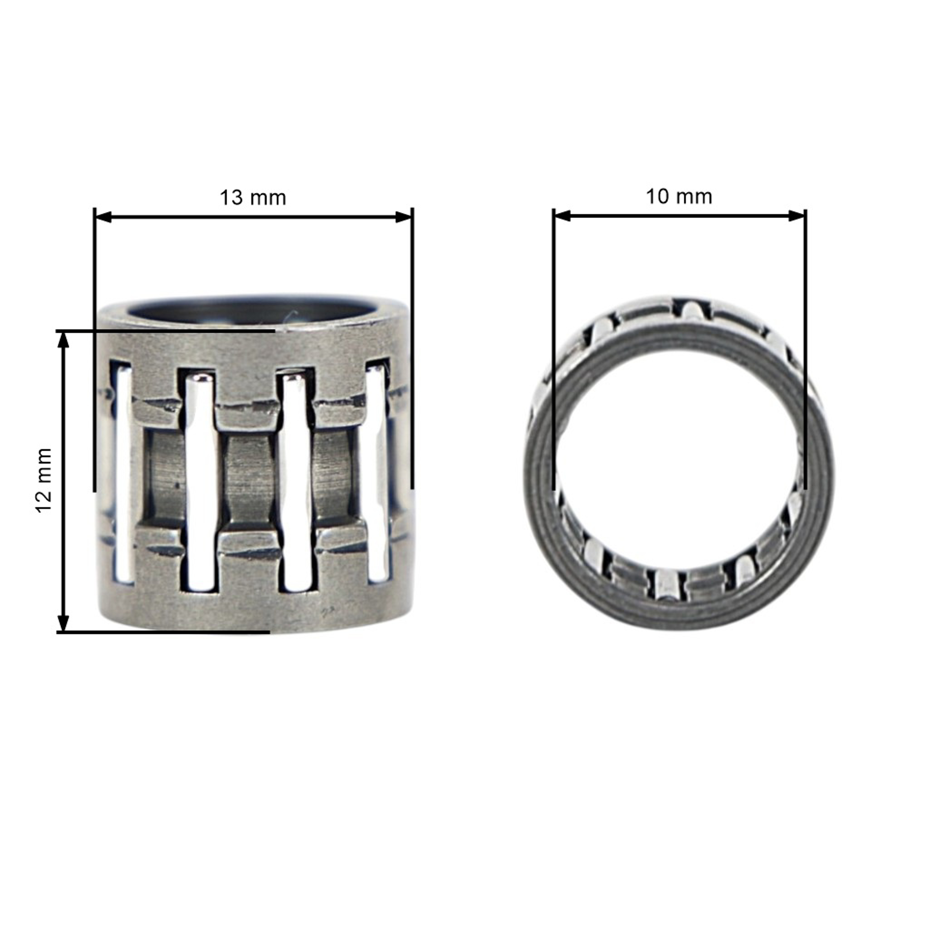 HS PARTS jehlové ojniční ložisko 10 x 13 x 12,5 mm pro křovinořezy a pily Stihl MS230 MS250 MS270 MS280 FS120 FS400 FS450 (OEM 95120032250)