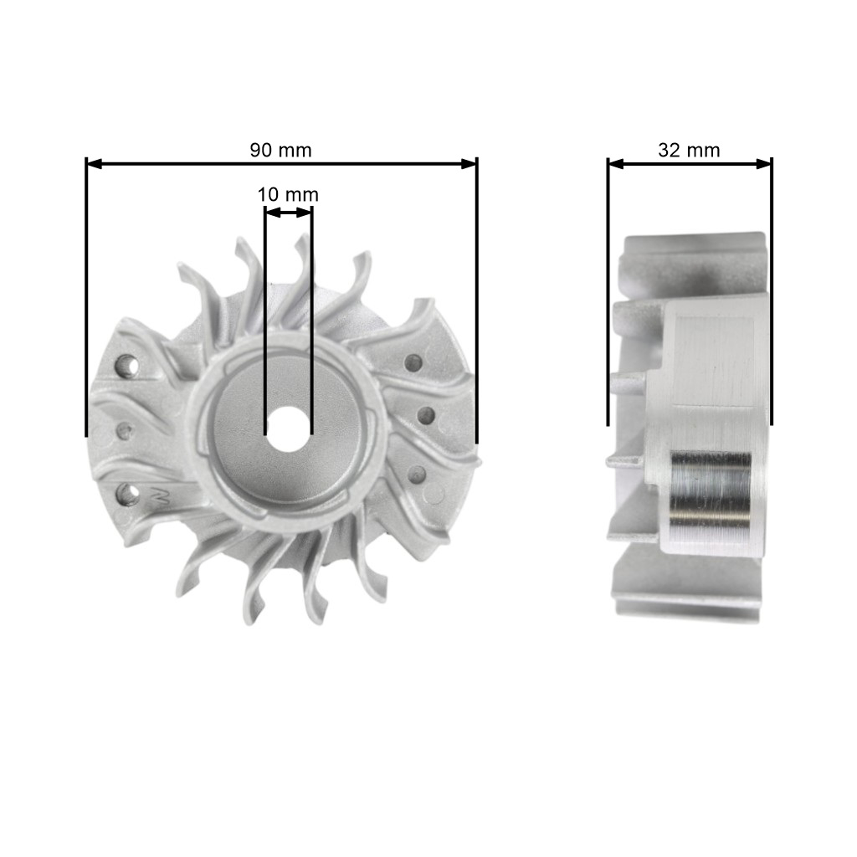 HS PARTS ventilátor pro motorové pily Stihl 017 018 MS170 MS180 (OEM 11304001201)