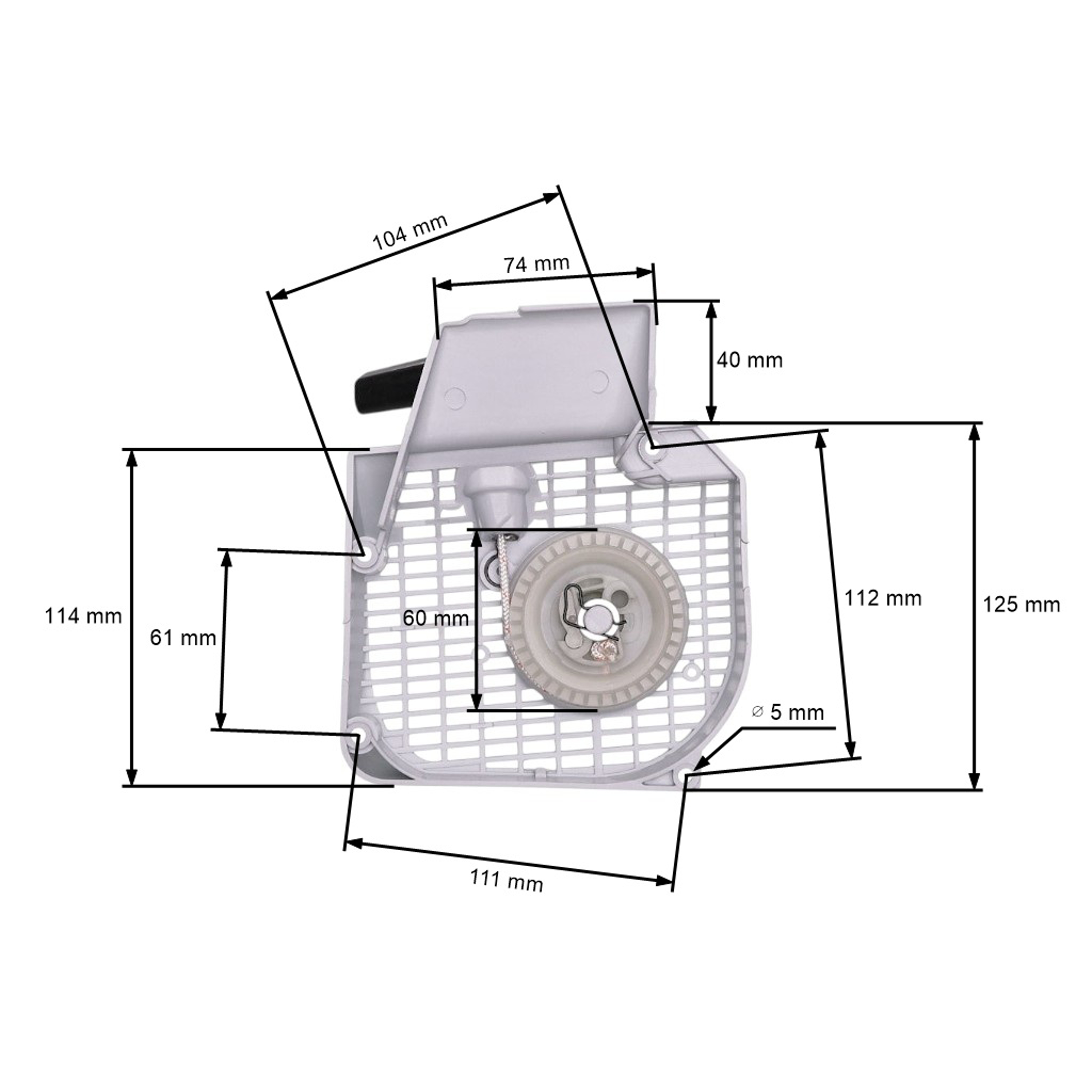 HS PARTS kompletní startér pro motorové pily Stihl 021 023 025 MS210 MS230 MS250 (OEM 11230802104)