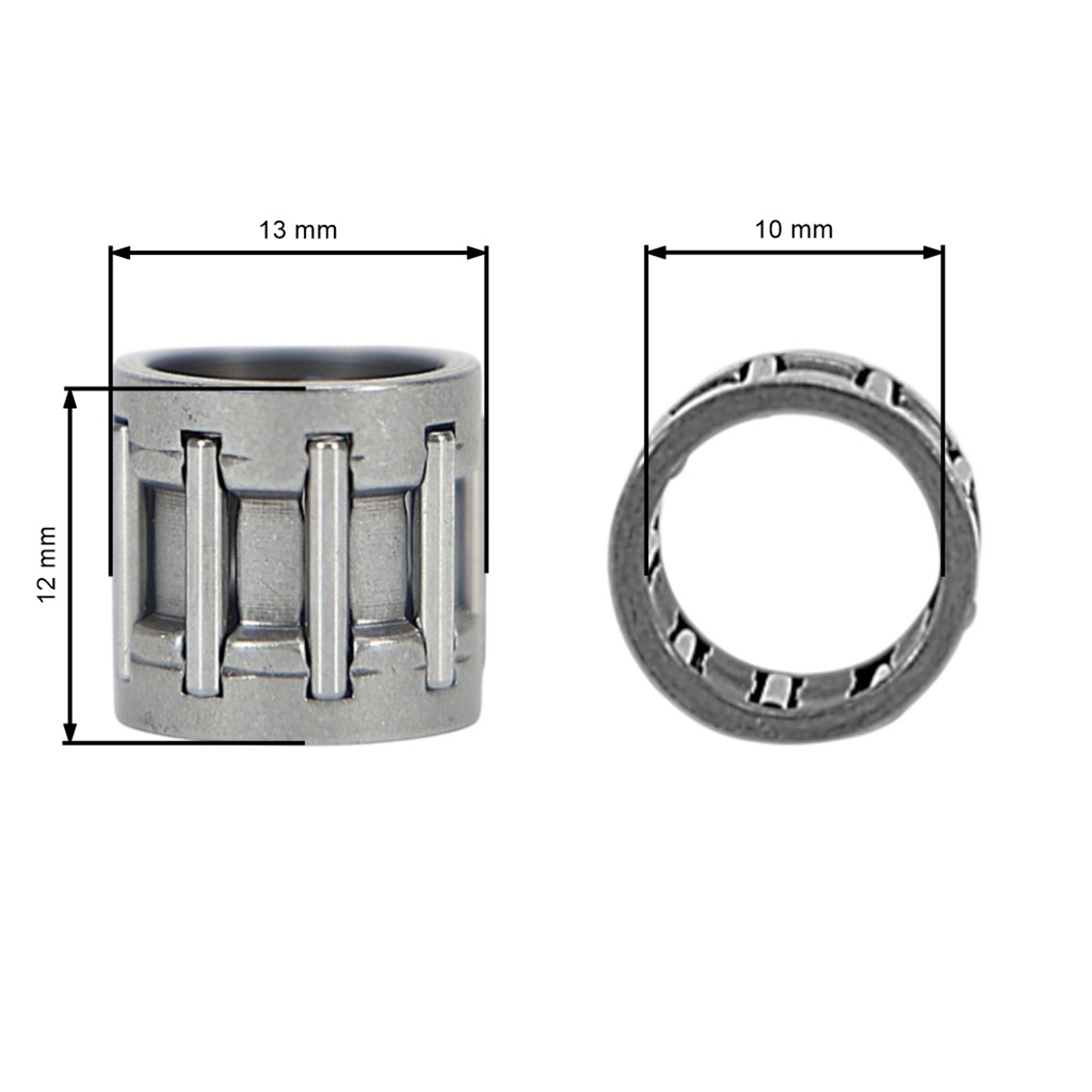 HS PARTS jehlové ojniční ložisko 10 x 13 x 12,5 mm pro motorové pily a křovinořezy Stihl 021 023 025 MS230 MS210 MS250 MS270 MS280 FS120 FS250 FS400 FS450 FR400 SP450 (OEM 95120032250)