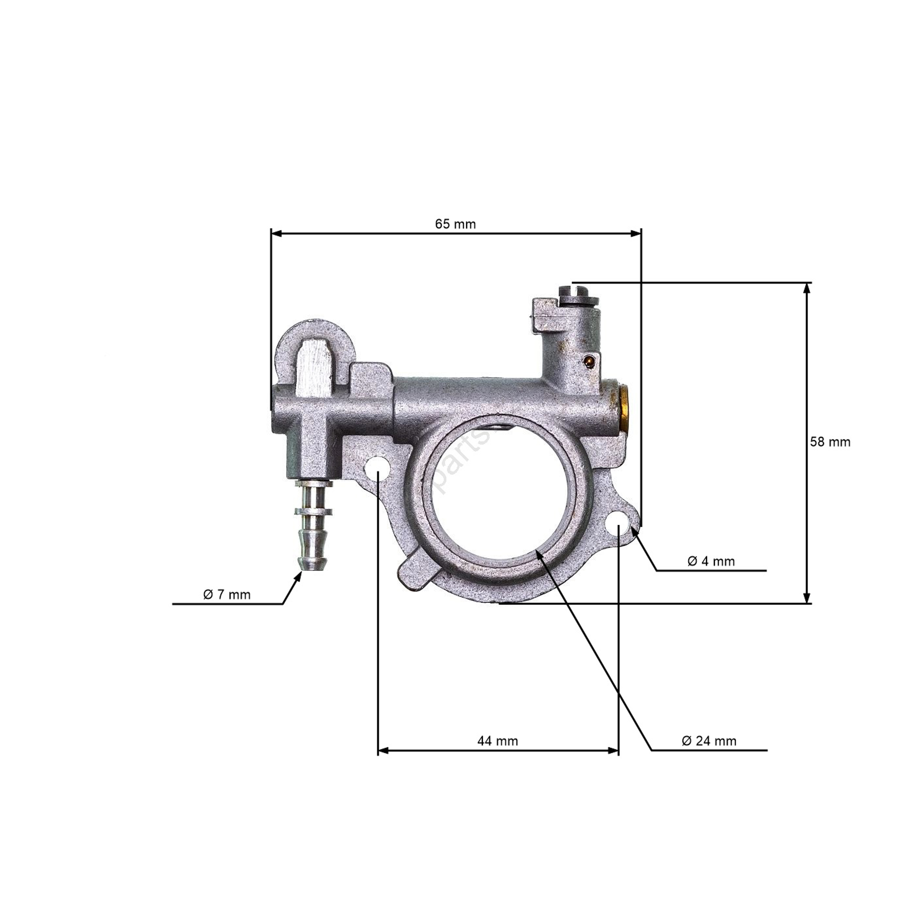 HS PARTS olejové čerpadlo pro motorové pily Stihl 024 026 MS240 MS260 (OEM 11210071043)