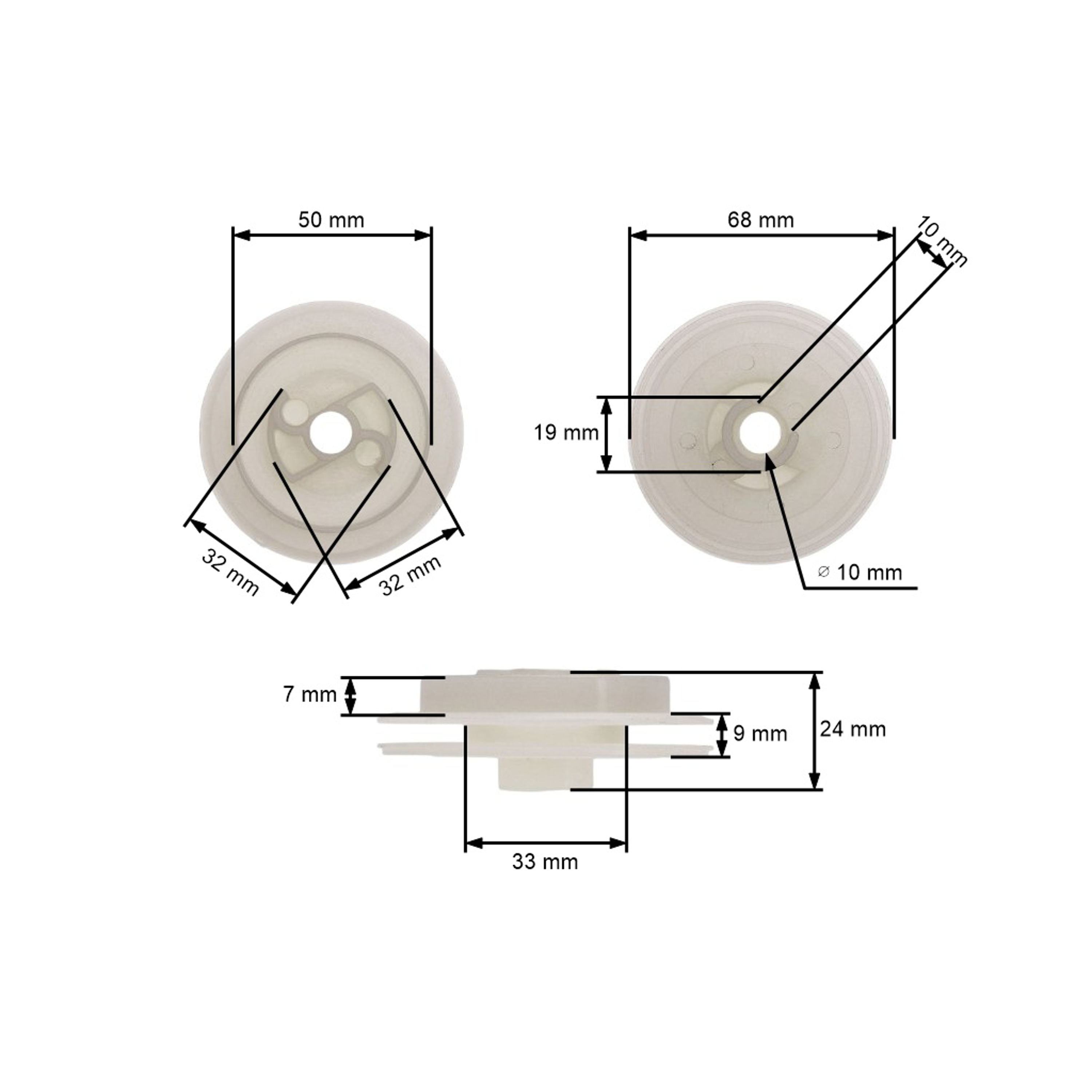 HS PARTS startovací kladka pro motorové pily Stihl 024 026 028 034 MS240 MS260 (OEM 11251950401)