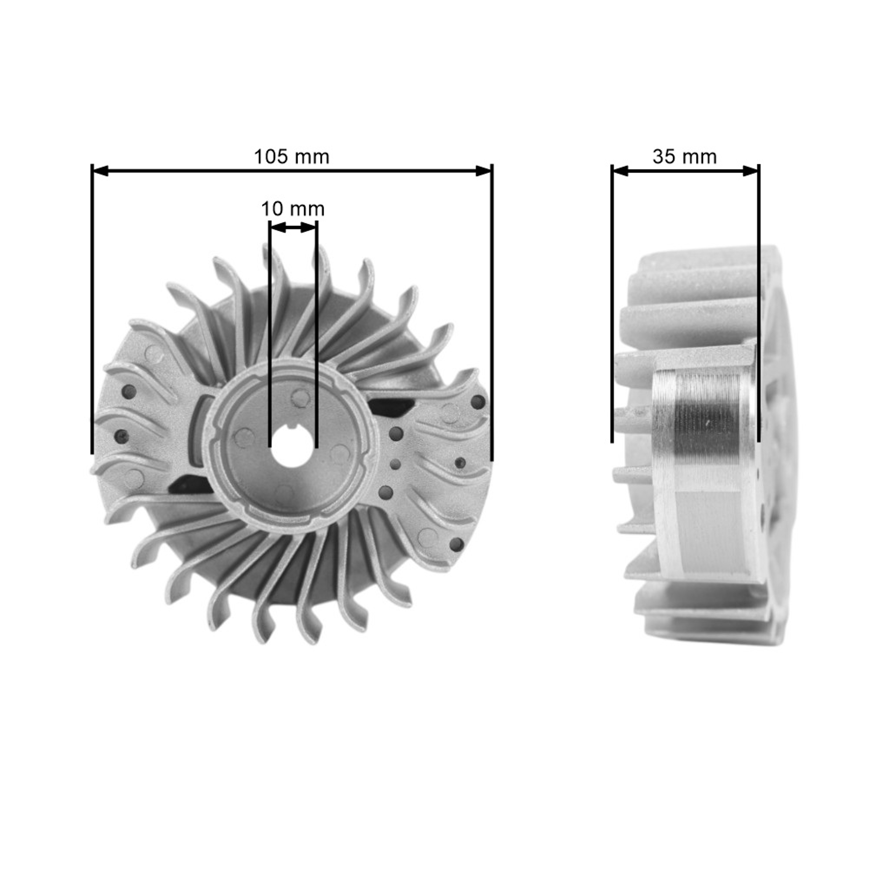Ventilátor pro motorové pily Stihl 029 039 MS290 MS310 MS390 (OEM 11274001200)