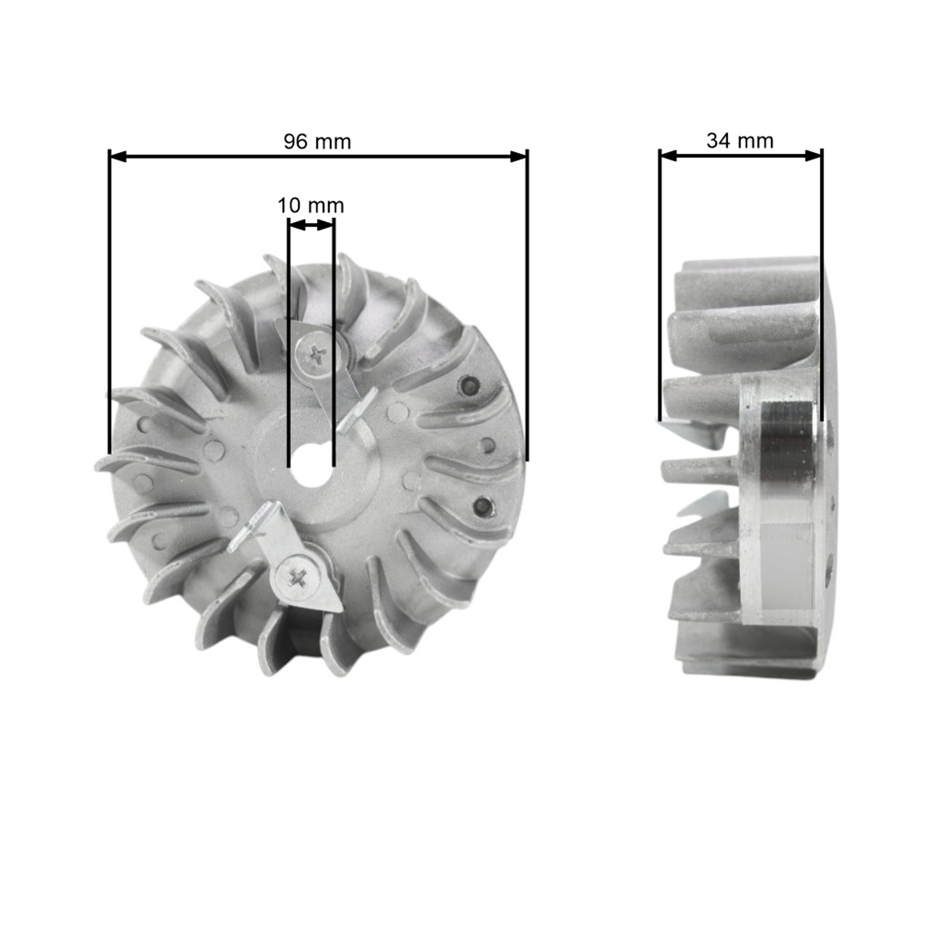 HS PARTS ventilátor pro motorové pily Husqvarna 340 345 346XP 350 351 353 Jonsered 2141 2145 2149 2150 CS2141 CS2147 CS2150 CS2153 (OEM 503824301)