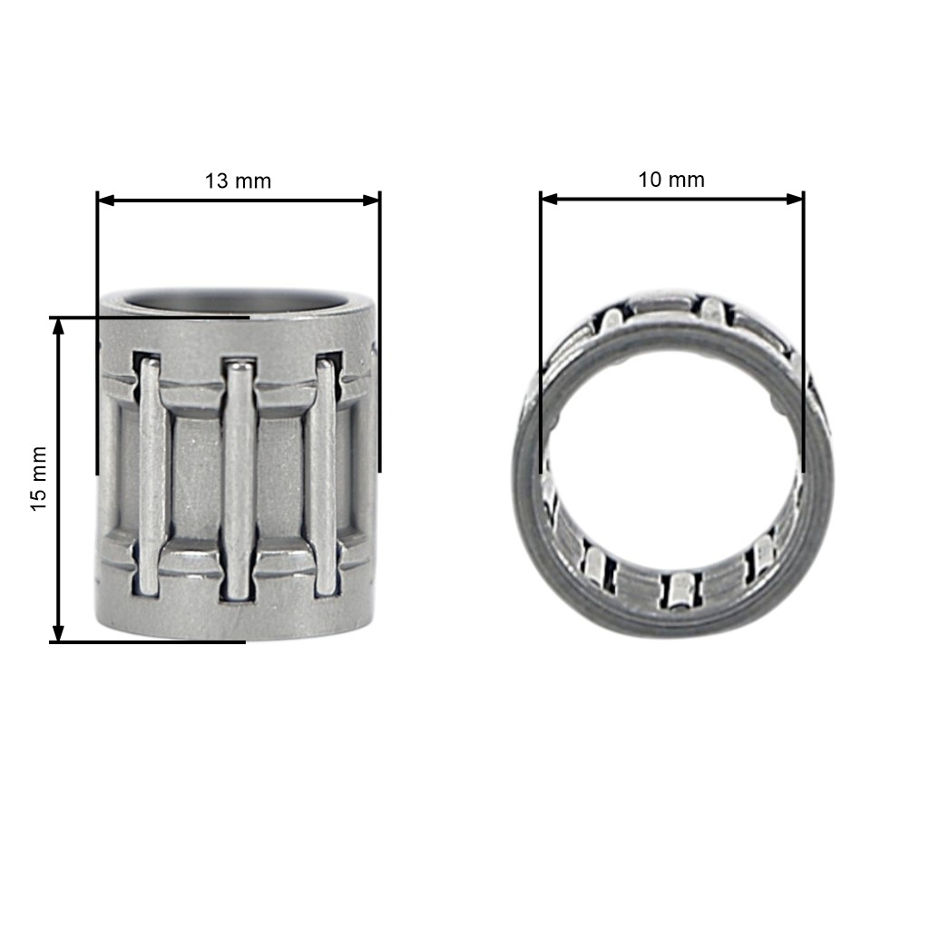 HS PARTS ojniční jehlové ložisko 10 x 13 x 14 mm pro motorové pily a křovinořezy Husqvarna 240R 241R 245RX 345R 40 45 49 50 51 55 340 345 350 445 450 Jonsered 2141 CS2141 (OEM 501451601)