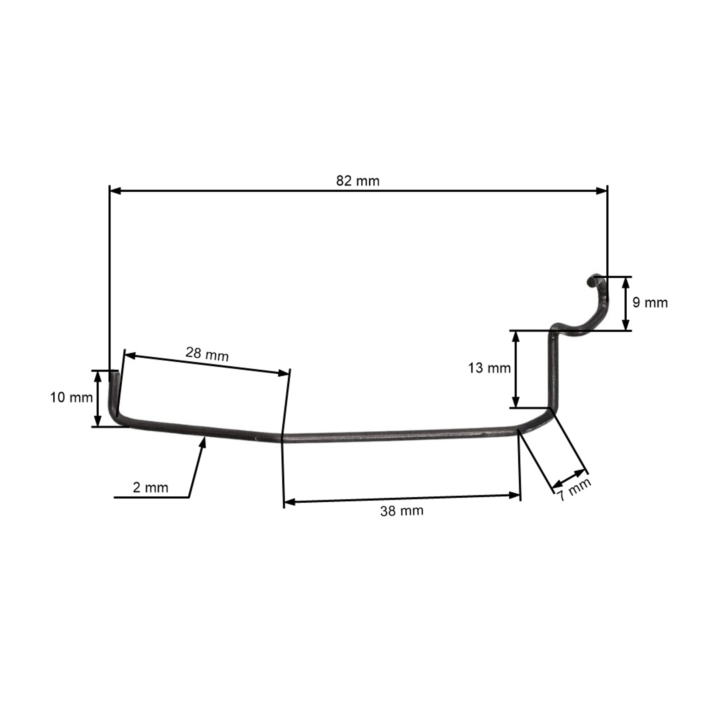 Táhlo plynu pro motorové pily Stihl MS341 MS361 (OEM 11351821500)