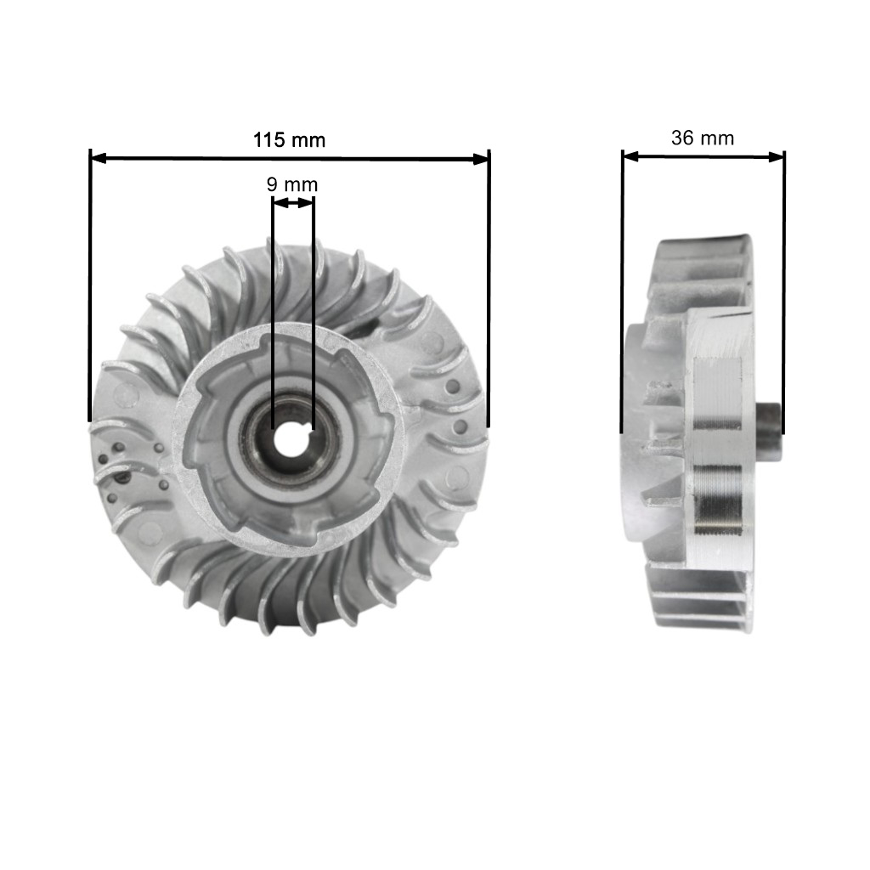Ventilátor pro motorové pily Stihl 038 MS380 MS381 (OEM 11194001206)