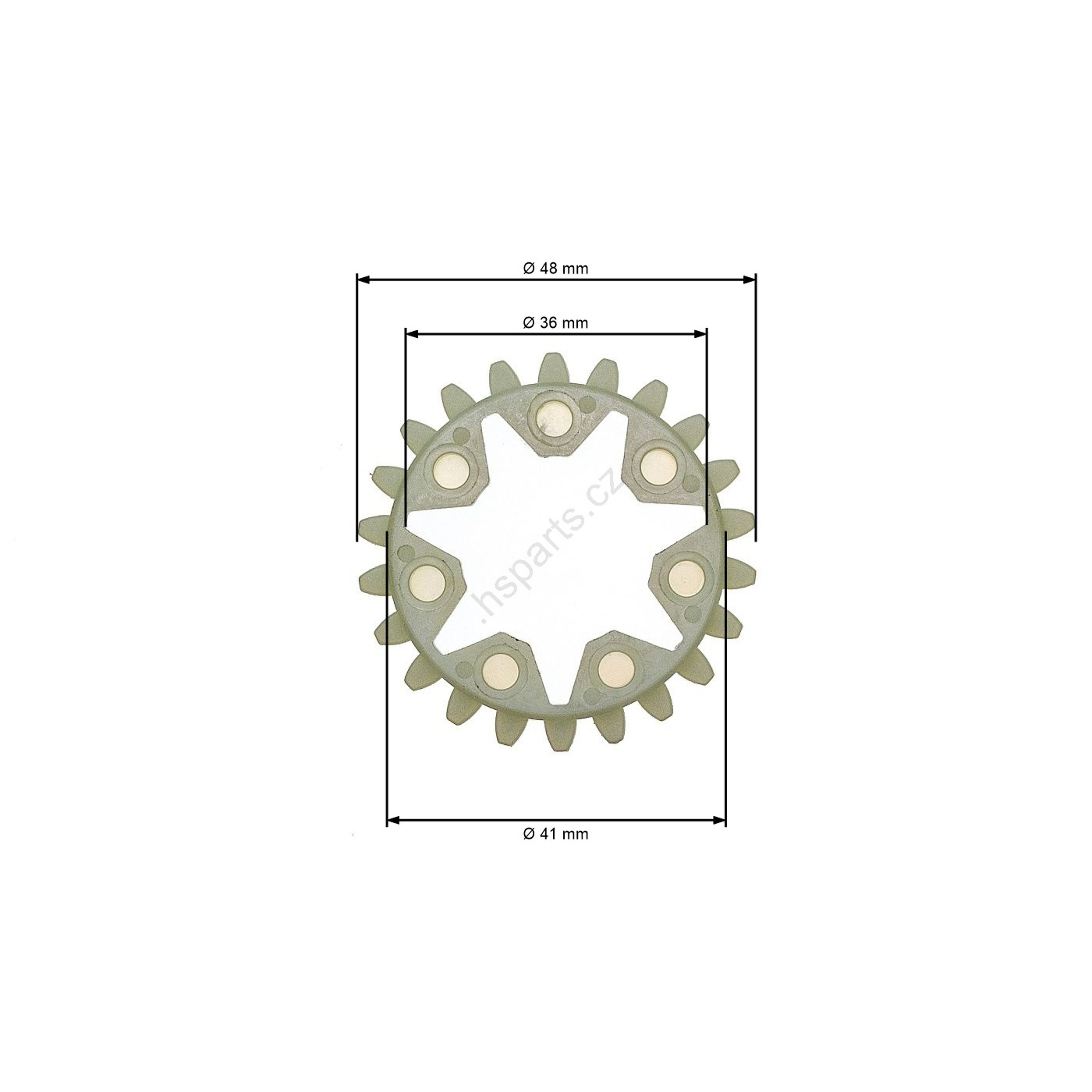 Ozubené kolo olejového čerpadlo pro motorové pily Stihl 038 042AV 048 MS380 MS381 (OEM 11196421501)