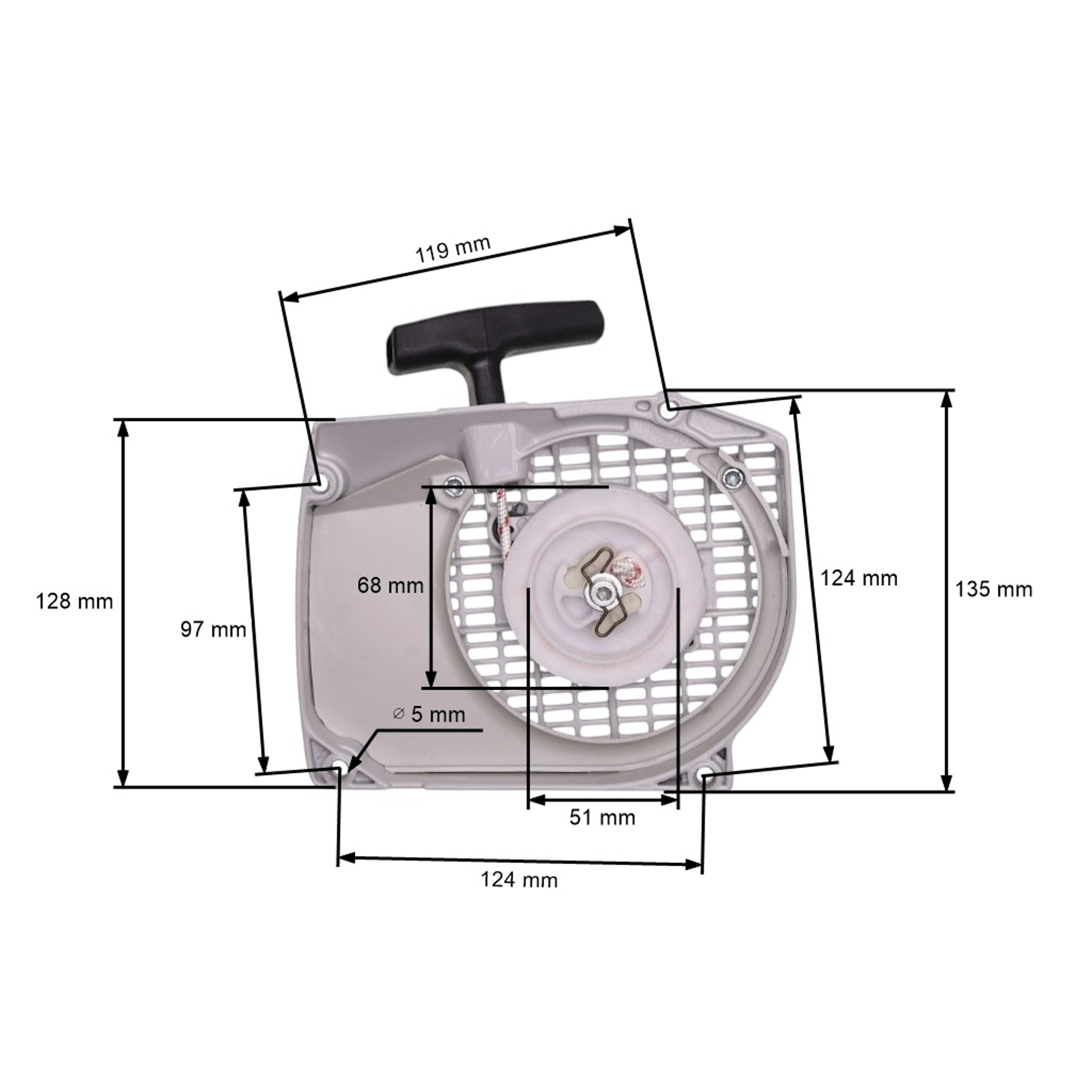 Kompletní startér pro motorové pily Stihl 044 046 MS440 MS460 (OEM 11280802104)