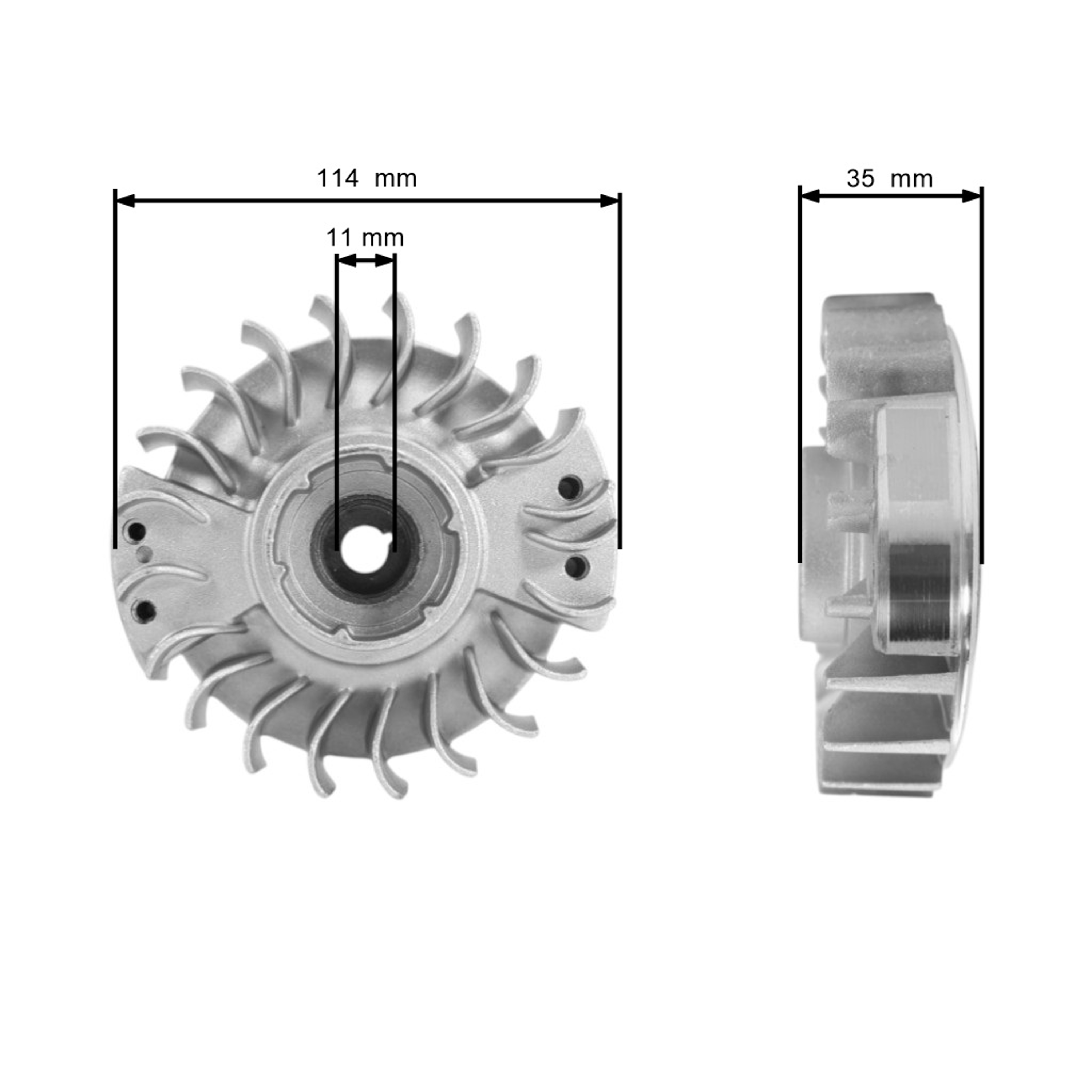 Ventilátor pro motorové pily Stihl 044 MS440 (OEM 11284001214)